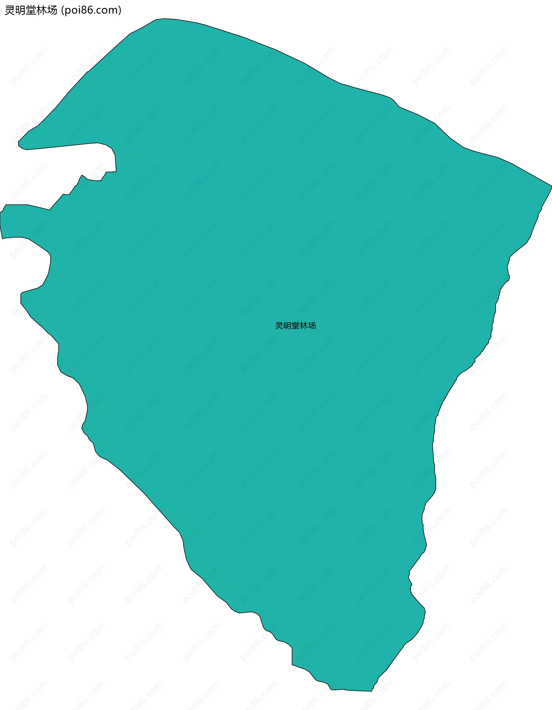 灵明堂林场边界地图