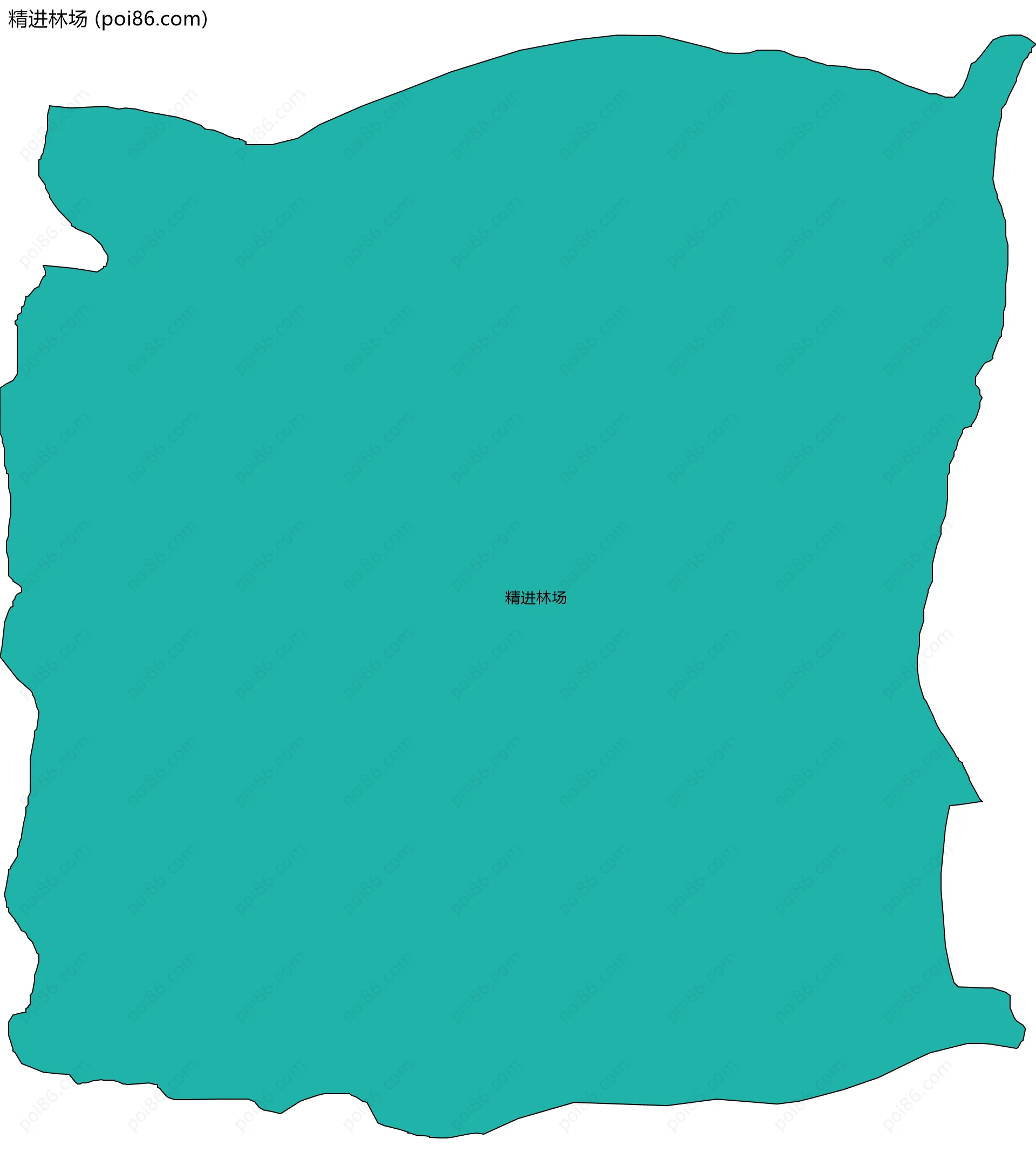 精进林场边界地图