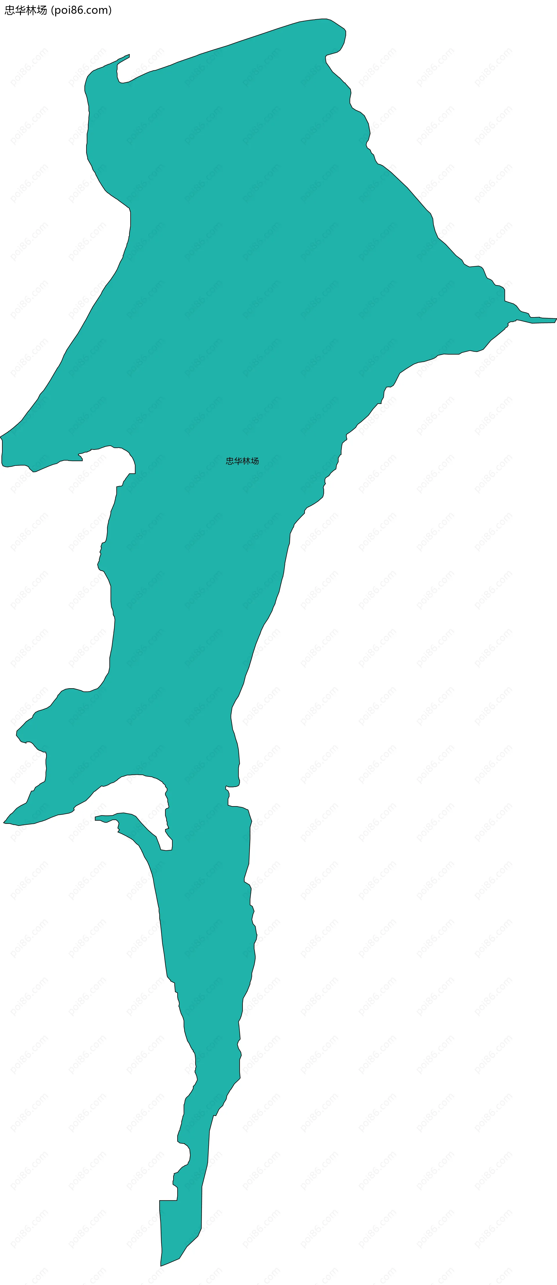 忠华林场边界地图