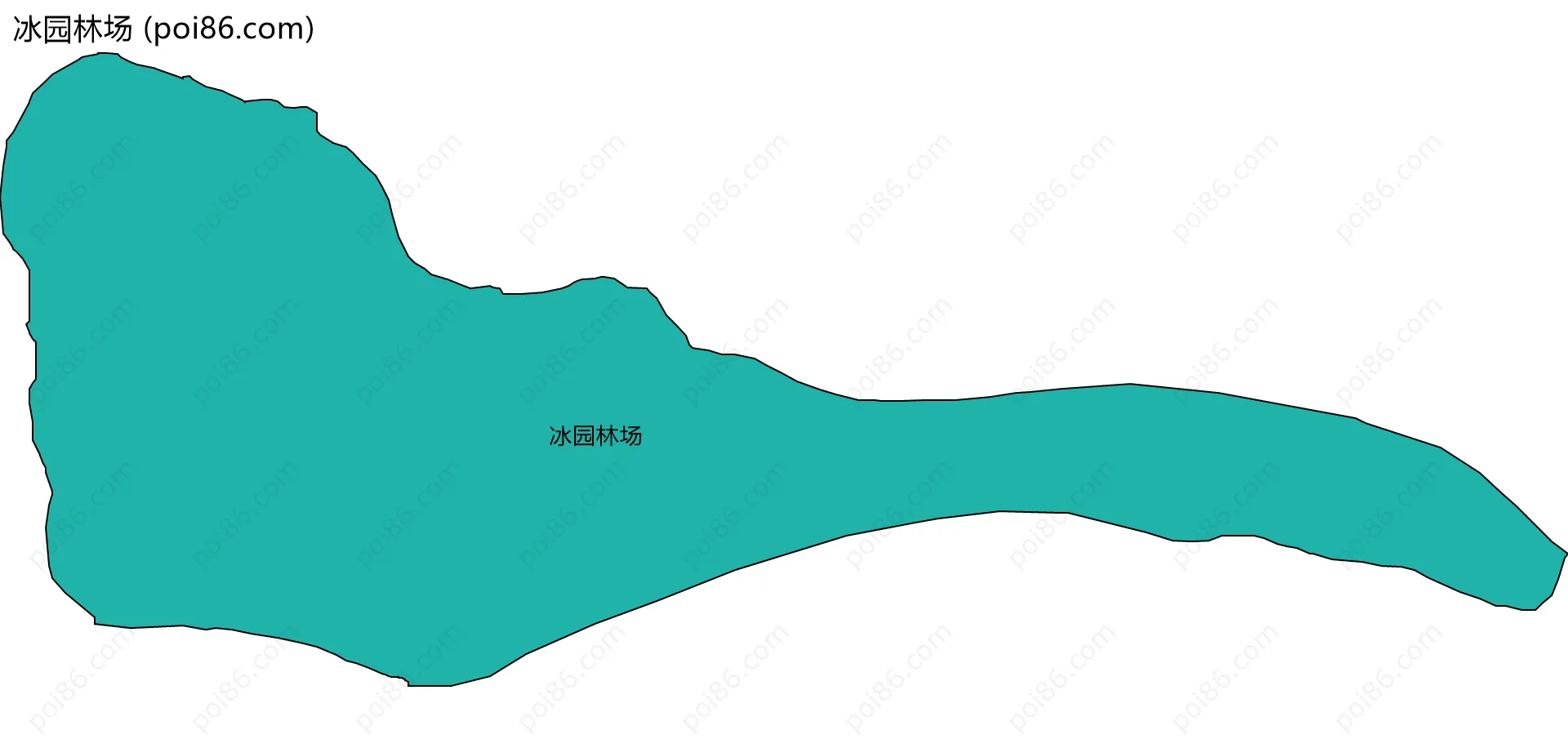 冰园林场边界地图