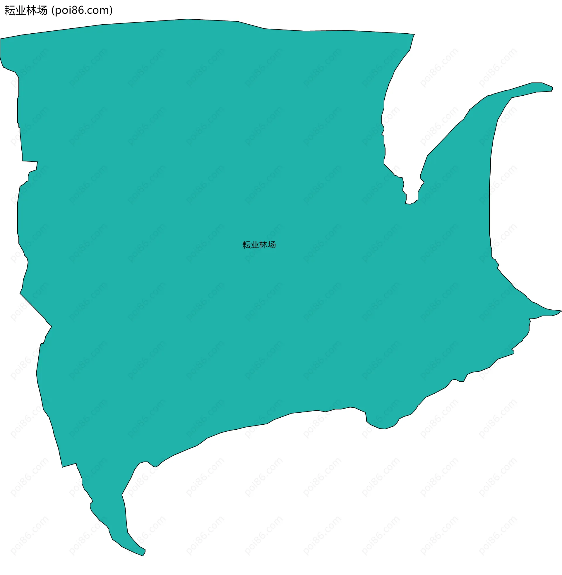 耘业林场边界地图