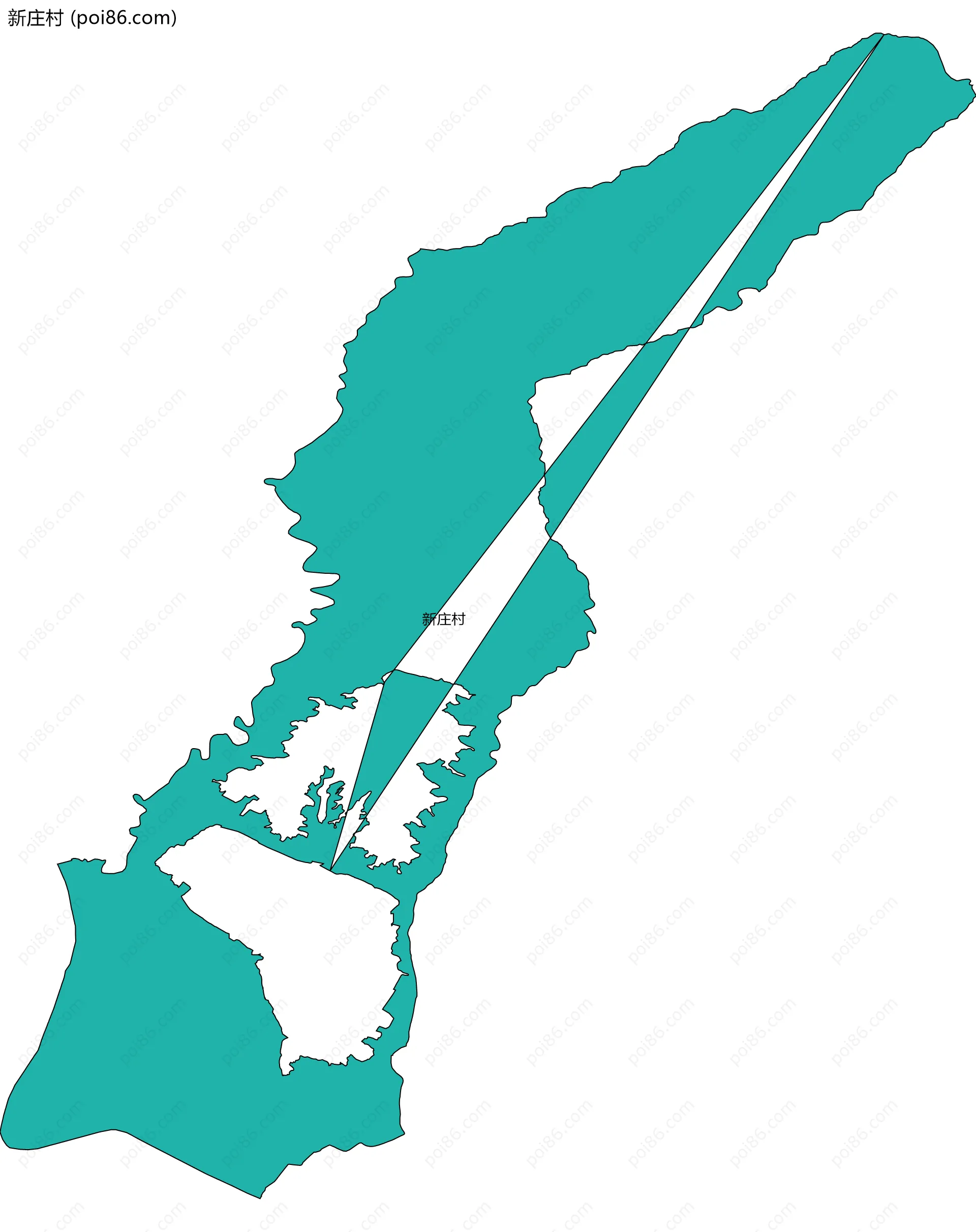 新庄村边界地图