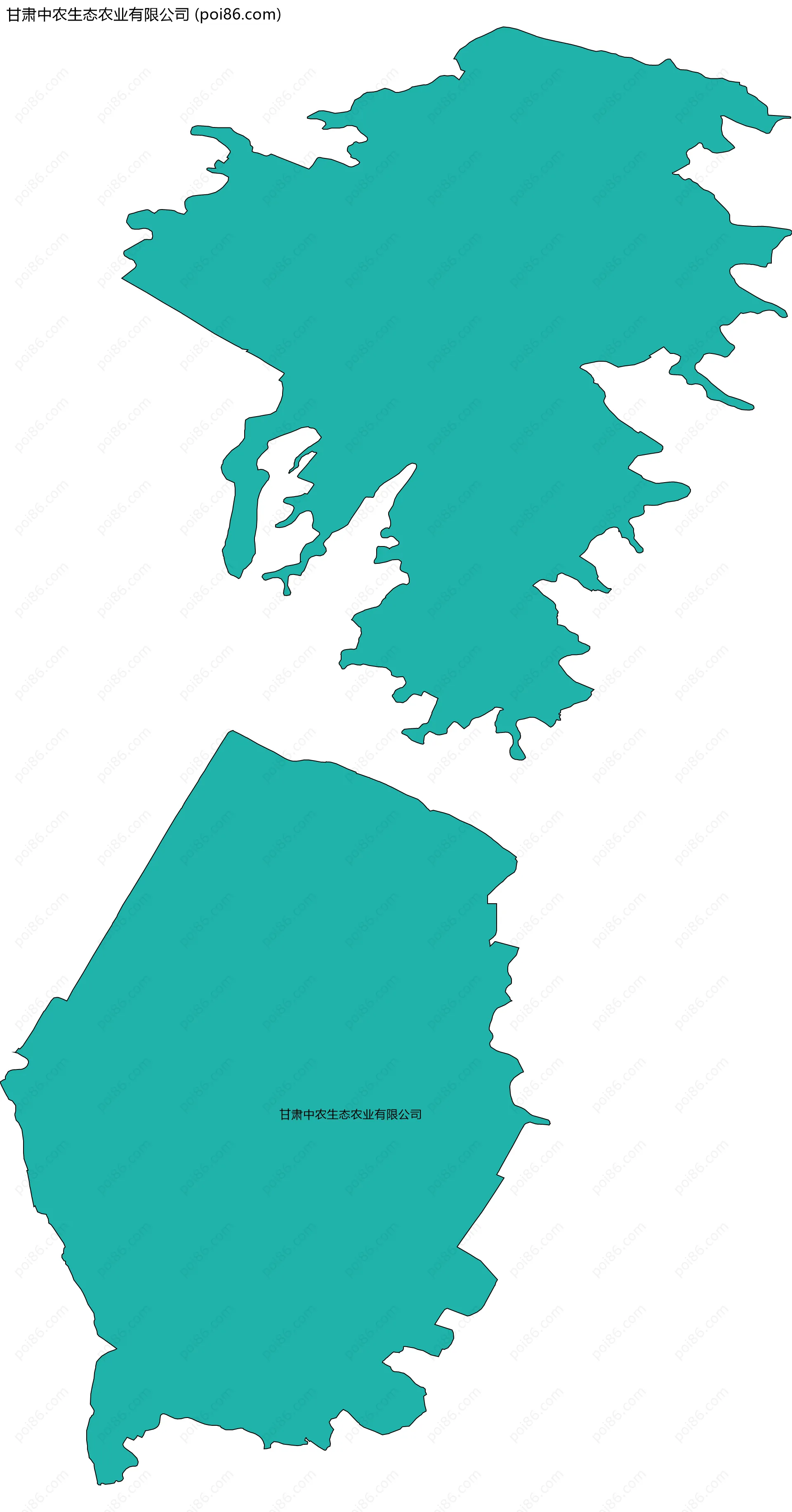 甘肃中农生态农业有限公司边界地图