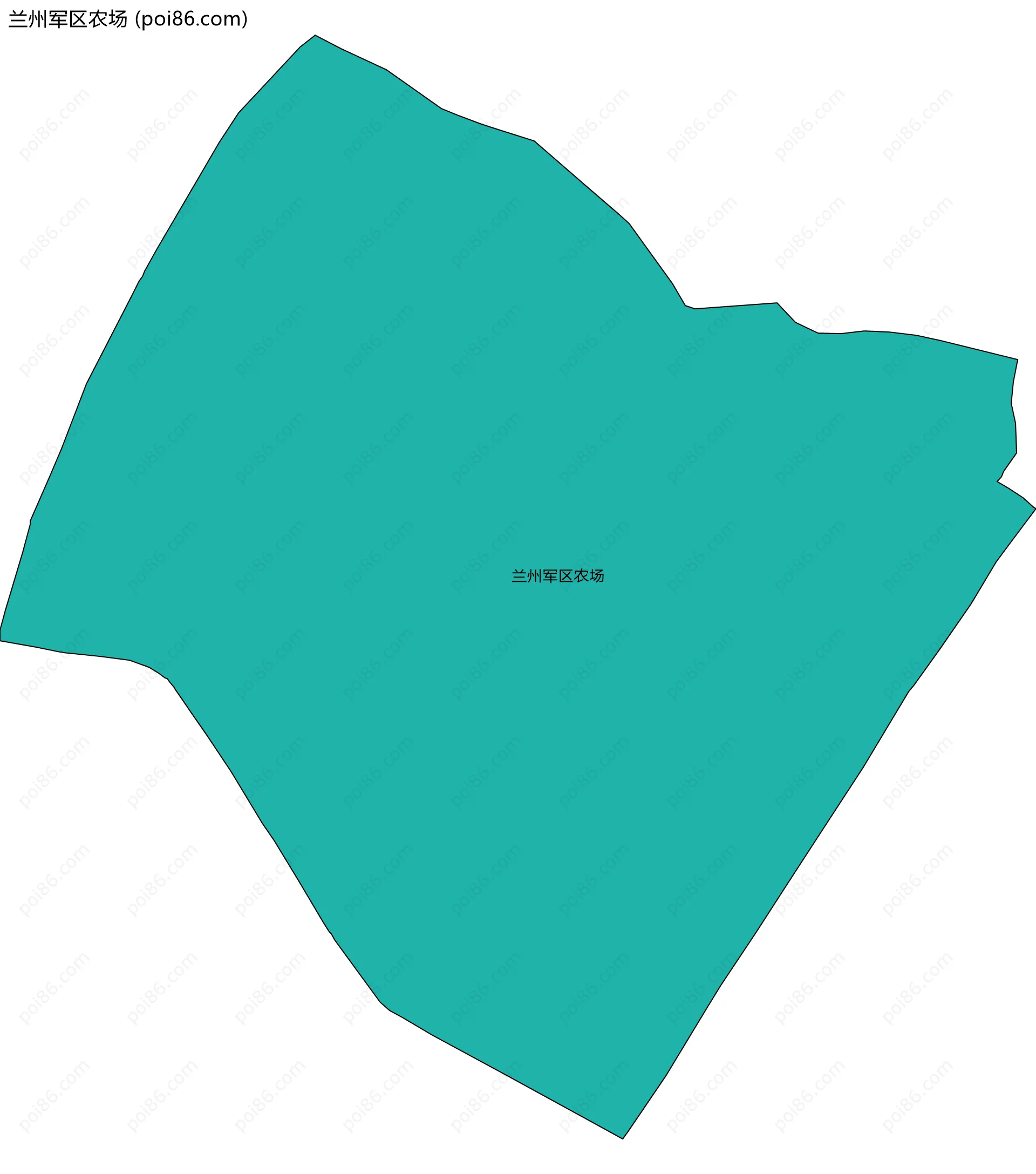兰州军区农场边界地图