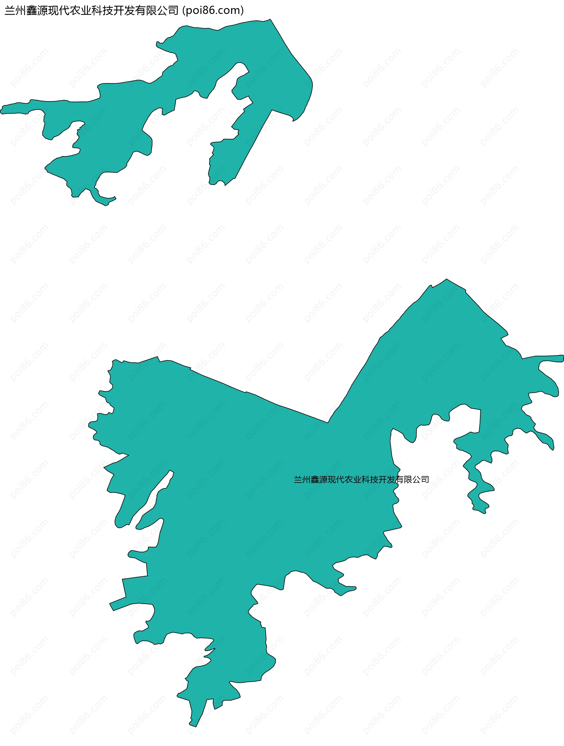 兰州鑫源现代农业科技开发有限公司边界地图