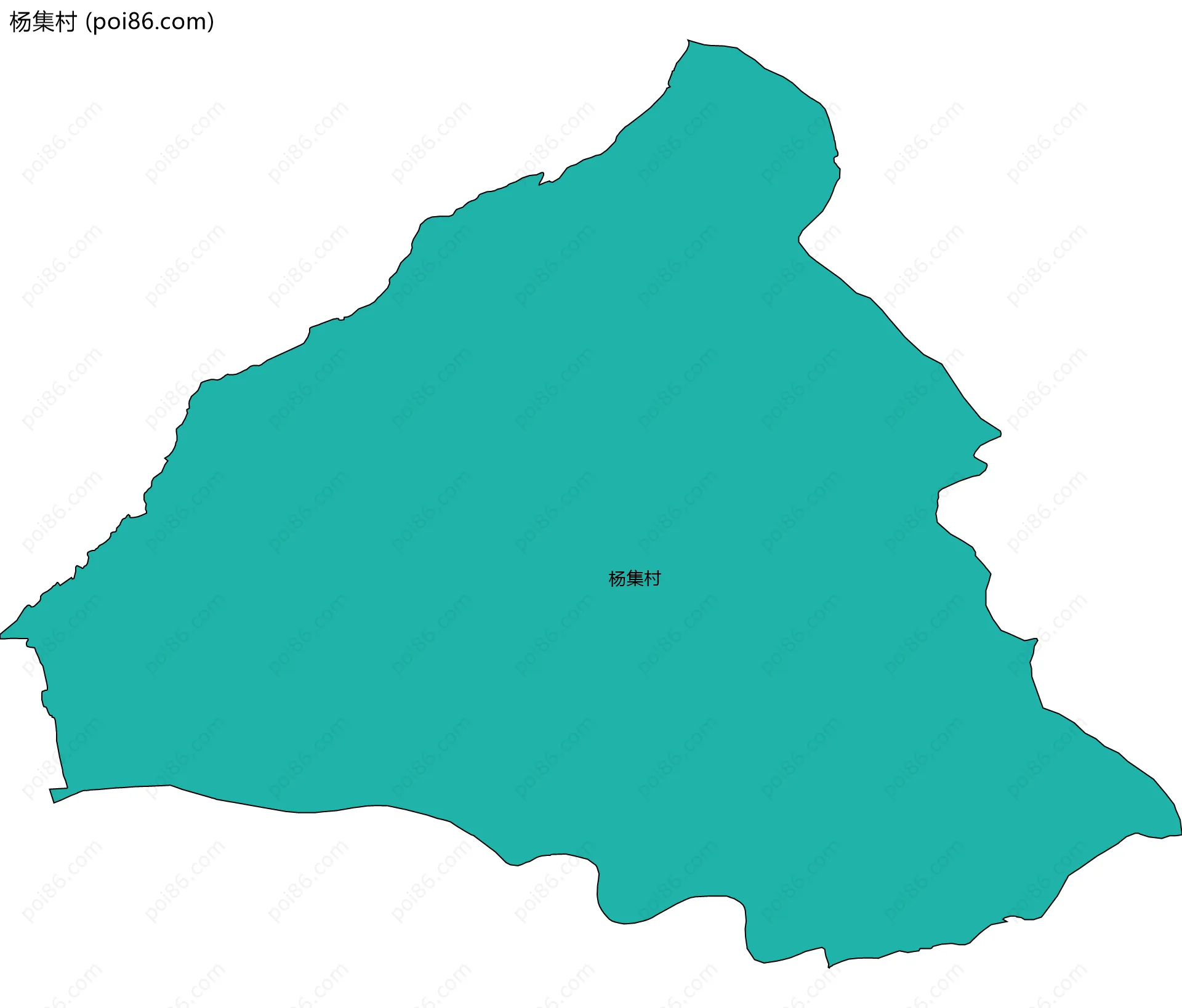 杨集村边界地图