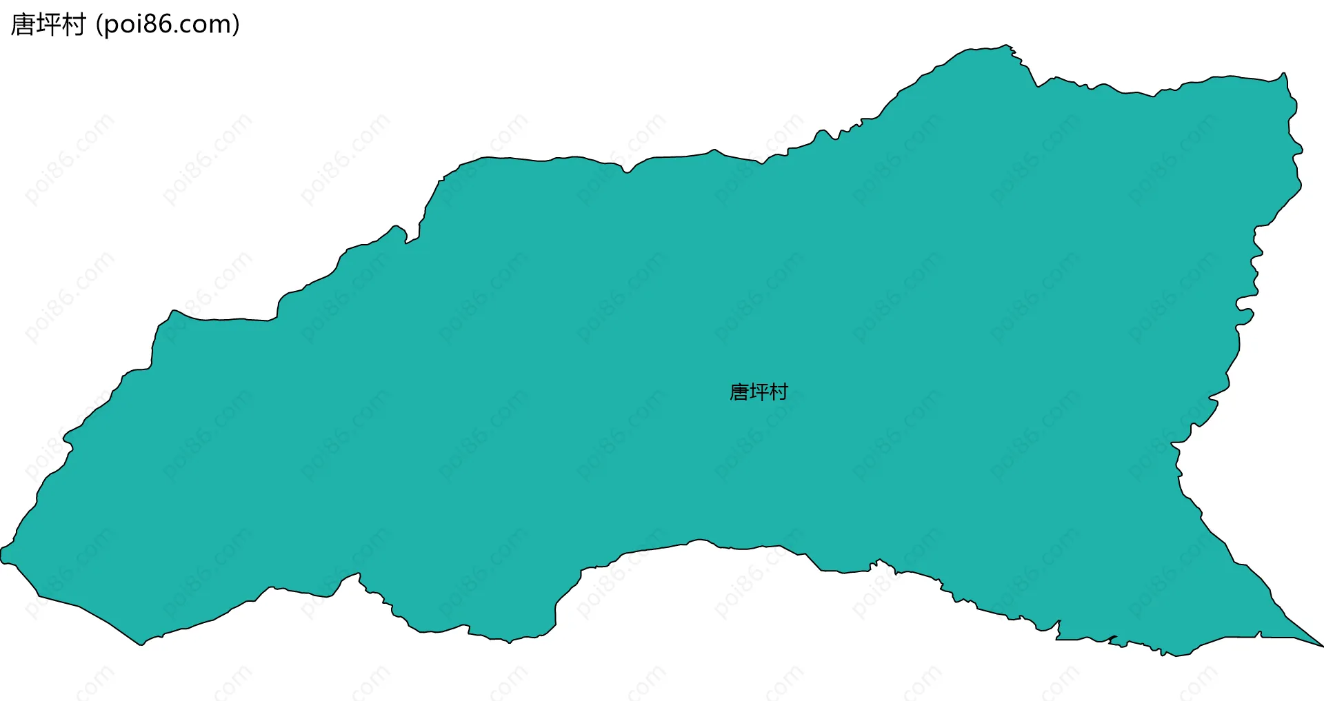 唐坪村边界地图