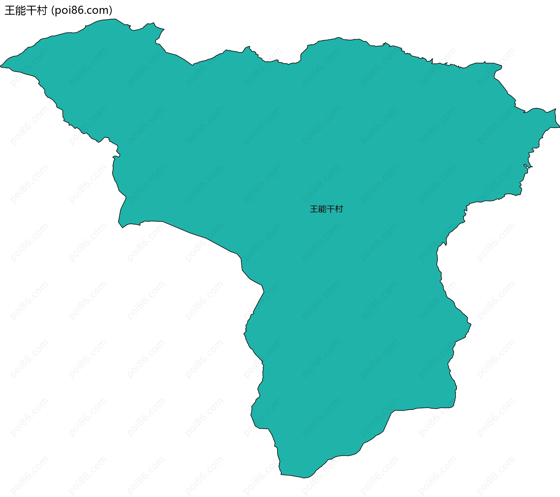 王能干村边界地图
