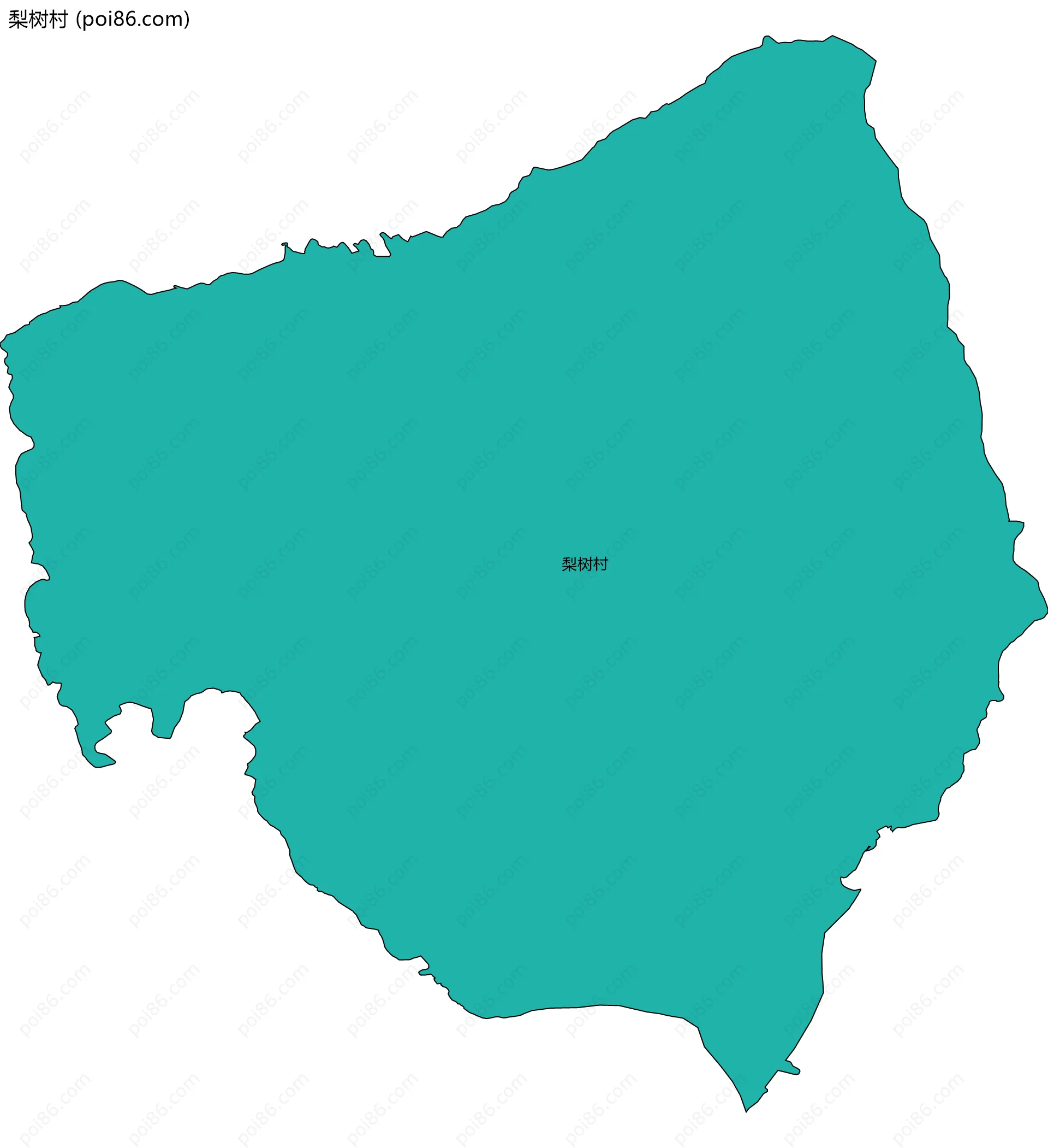 梨树村边界地图