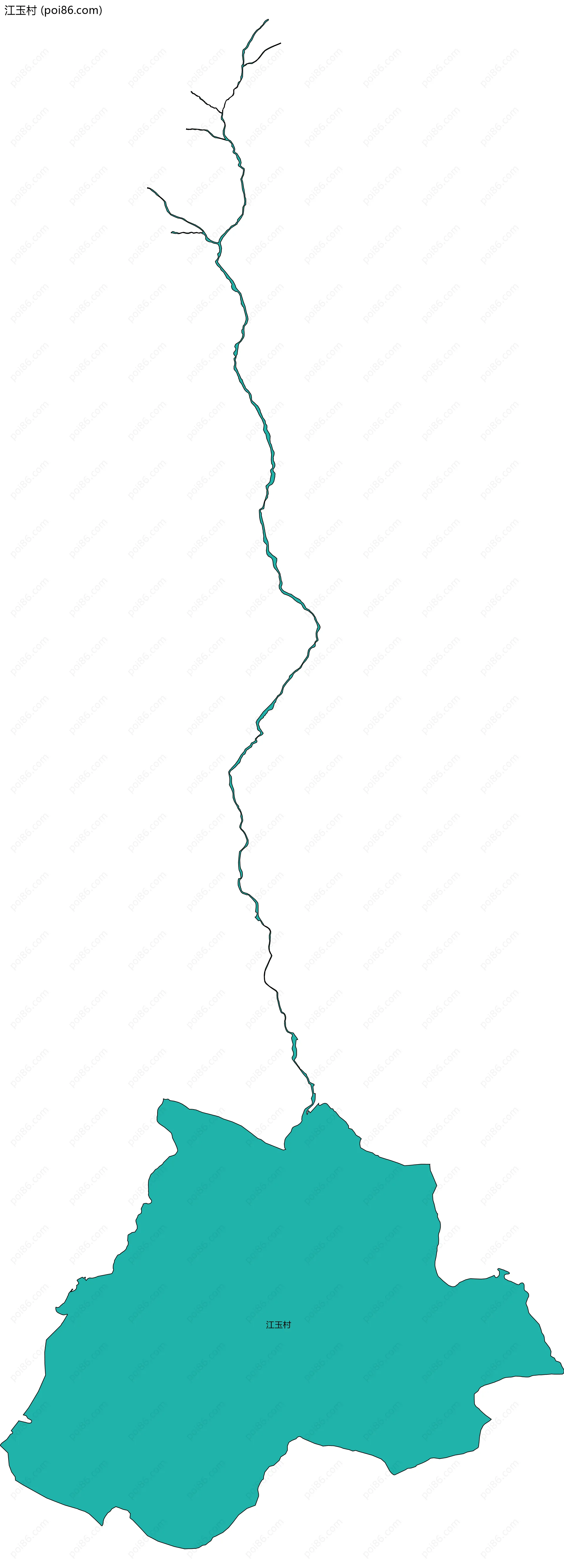 江玉村边界地图