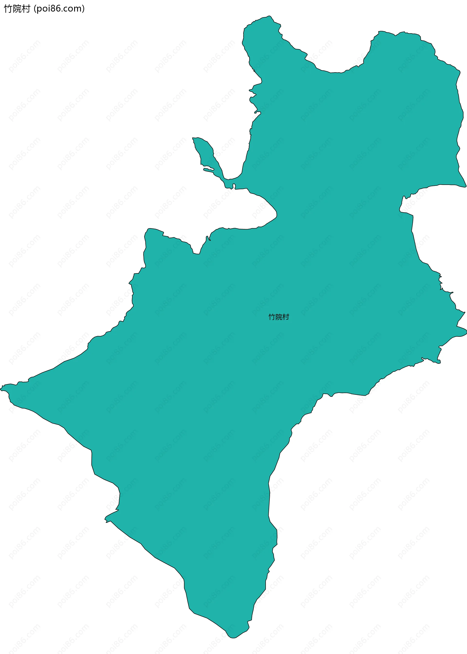 竹院村边界地图