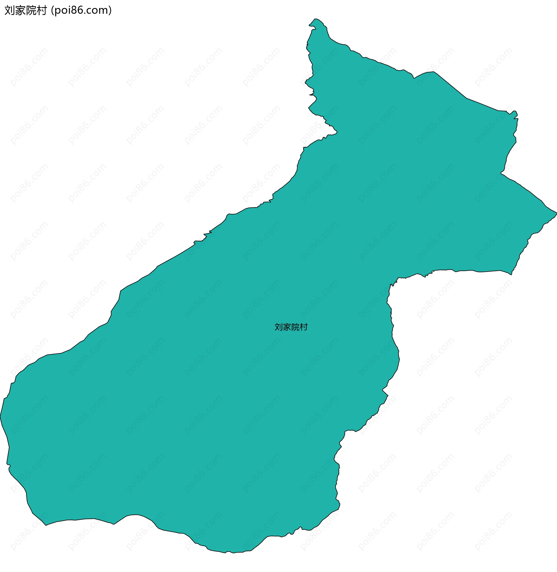 刘家院村边界地图