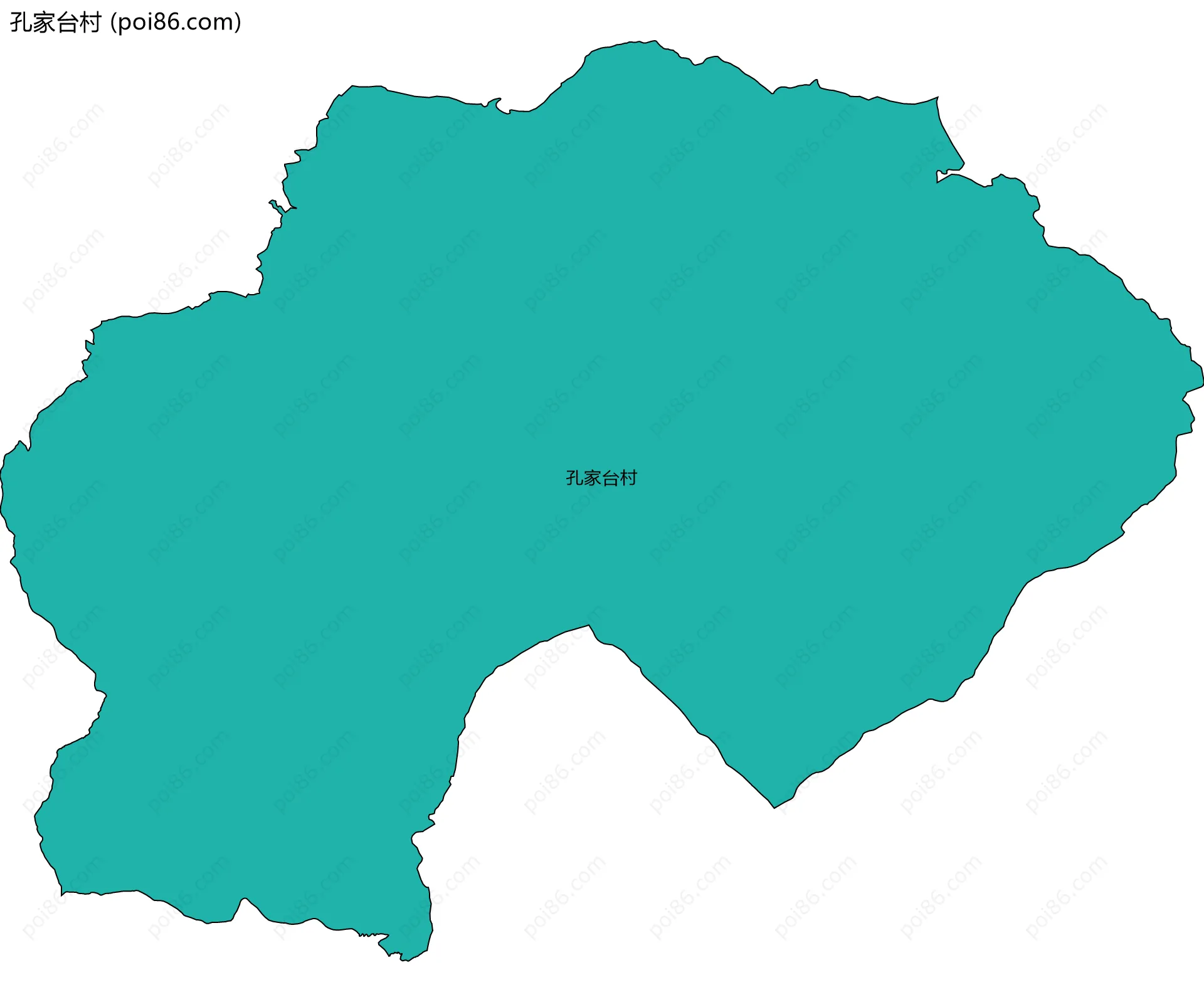 孔家台村边界地图
