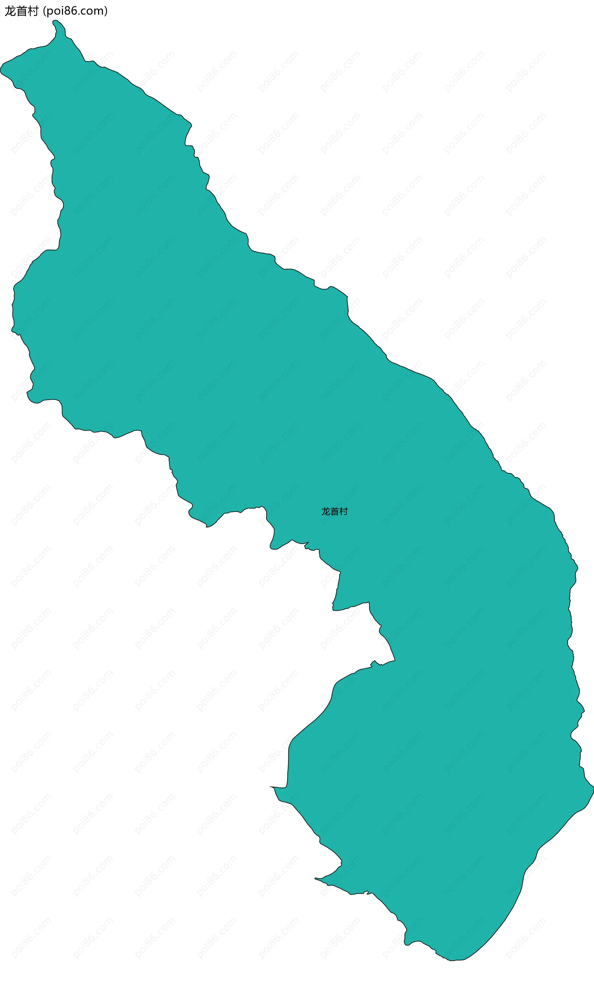 龙首村边界地图