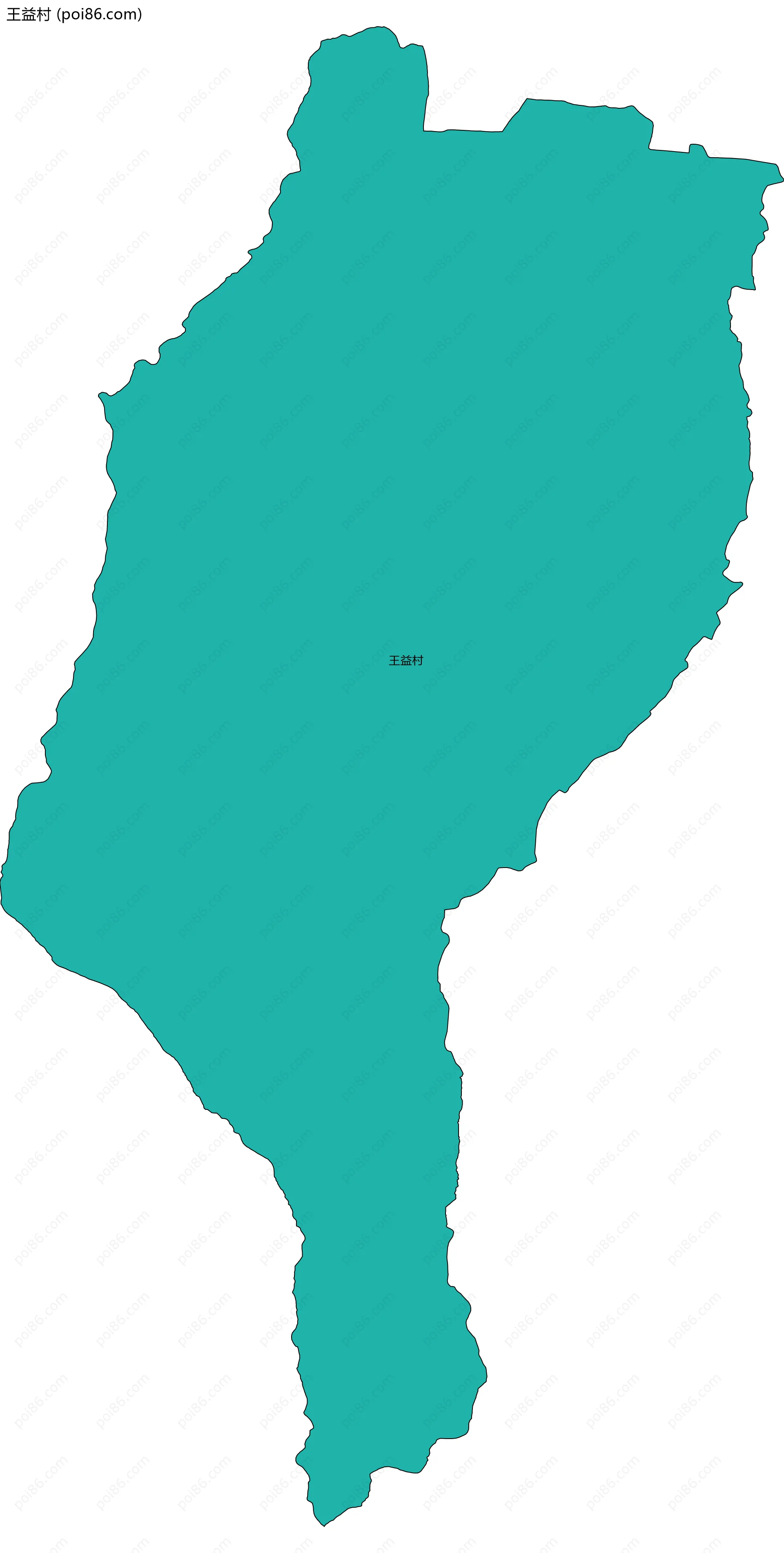 王益村边界地图