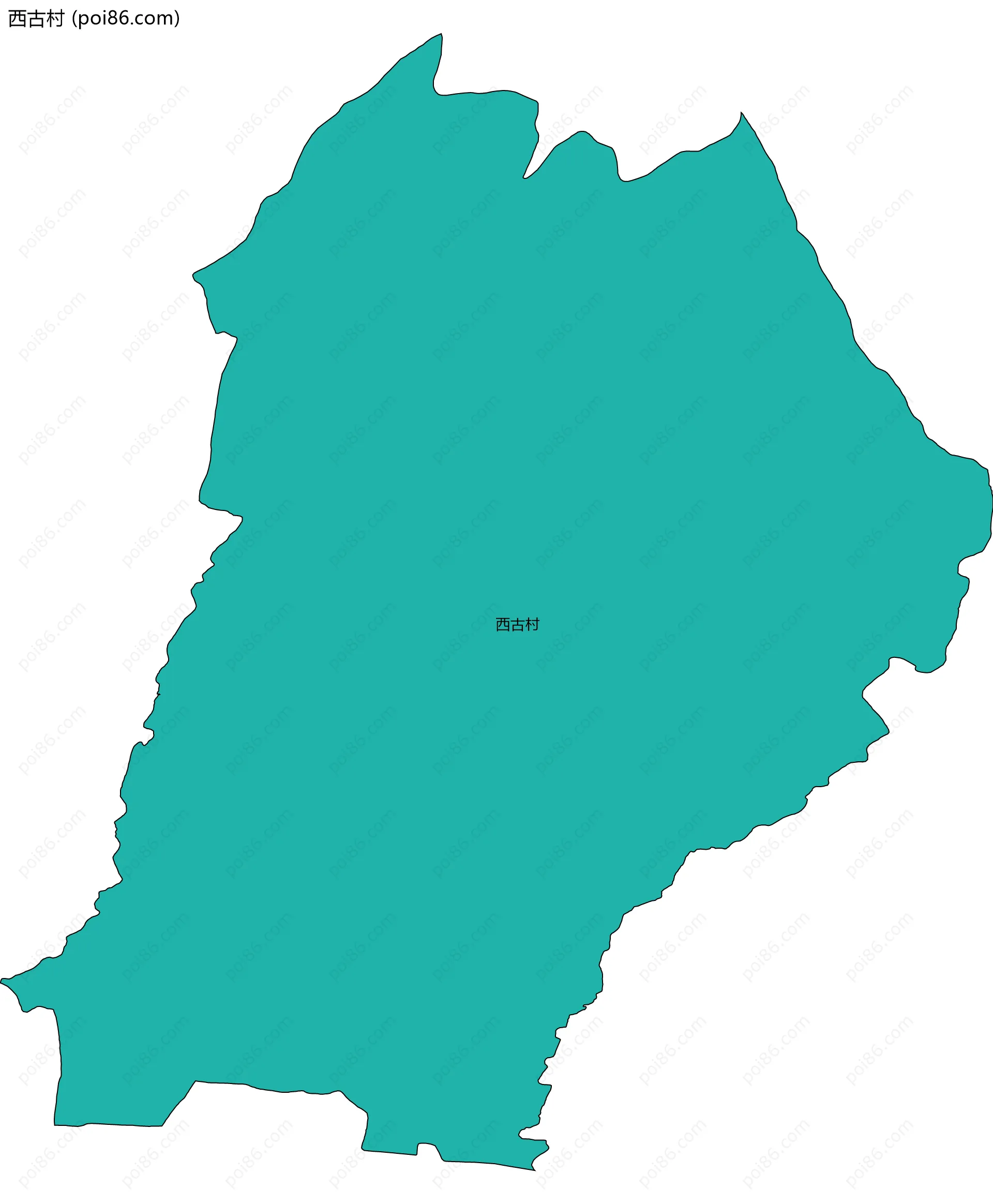西古村边界地图