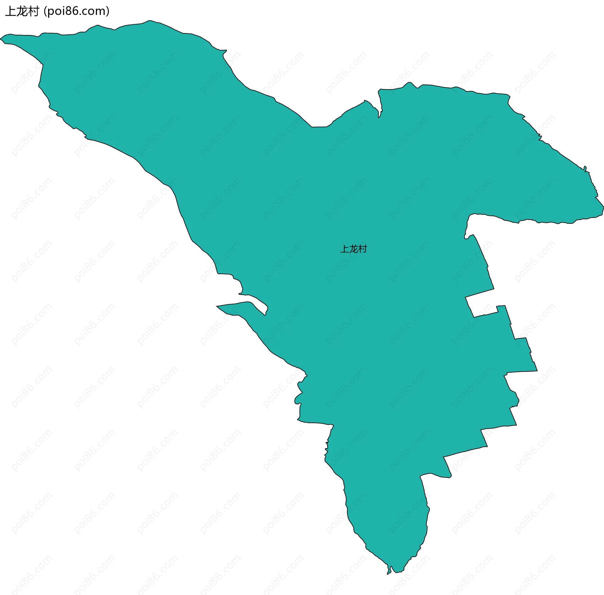 上龙村边界地图