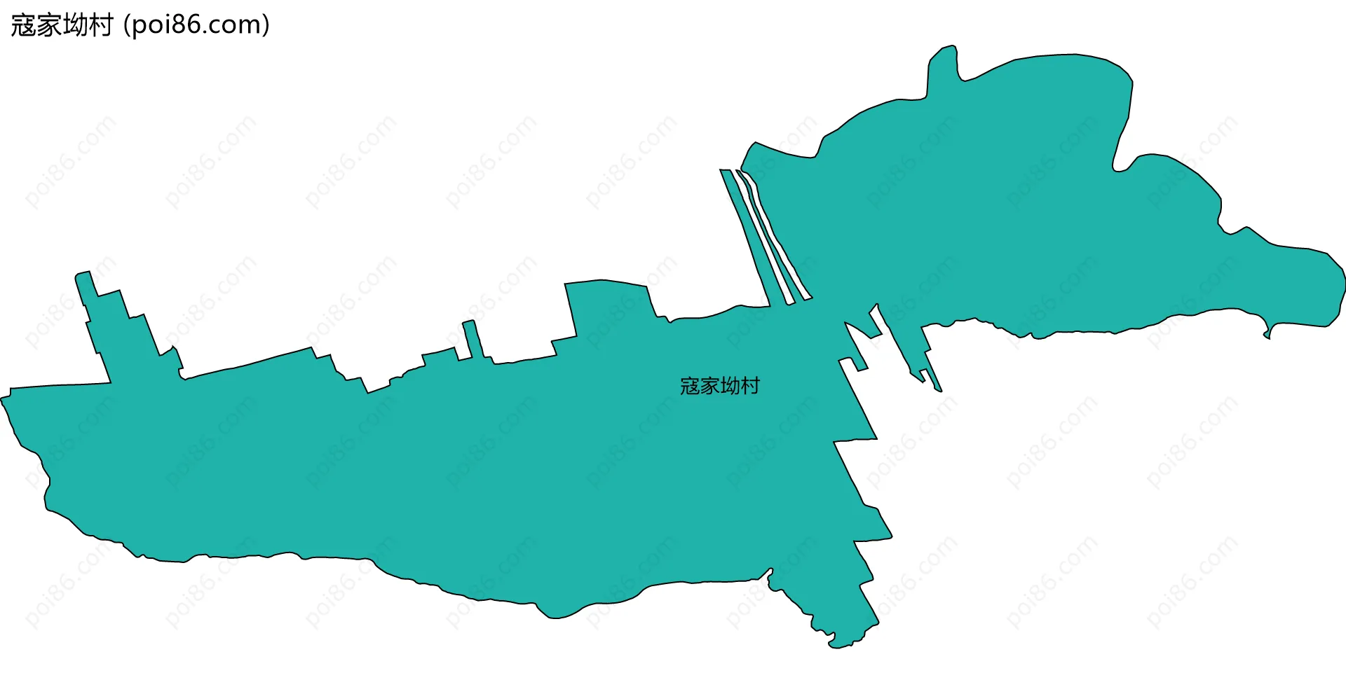 寇家坳村边界地图