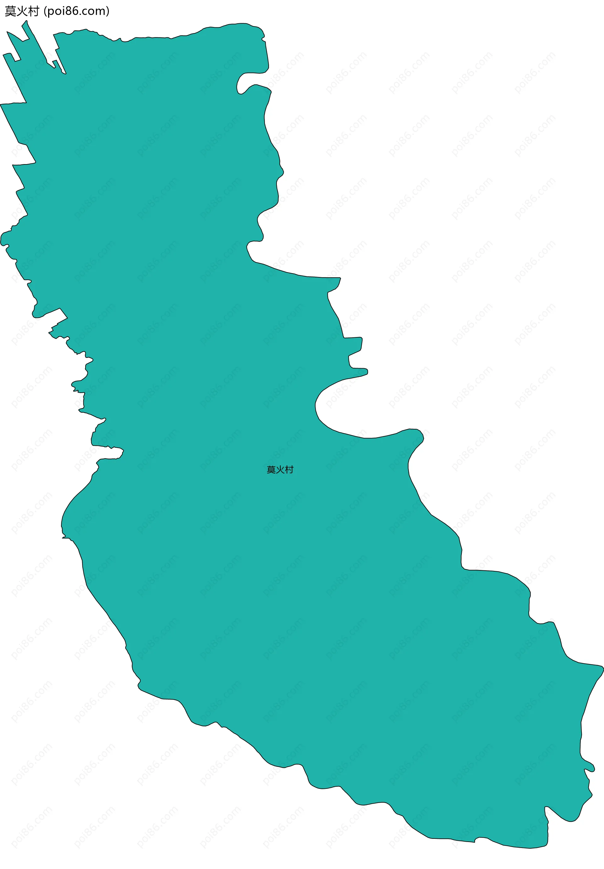 莫火村边界地图