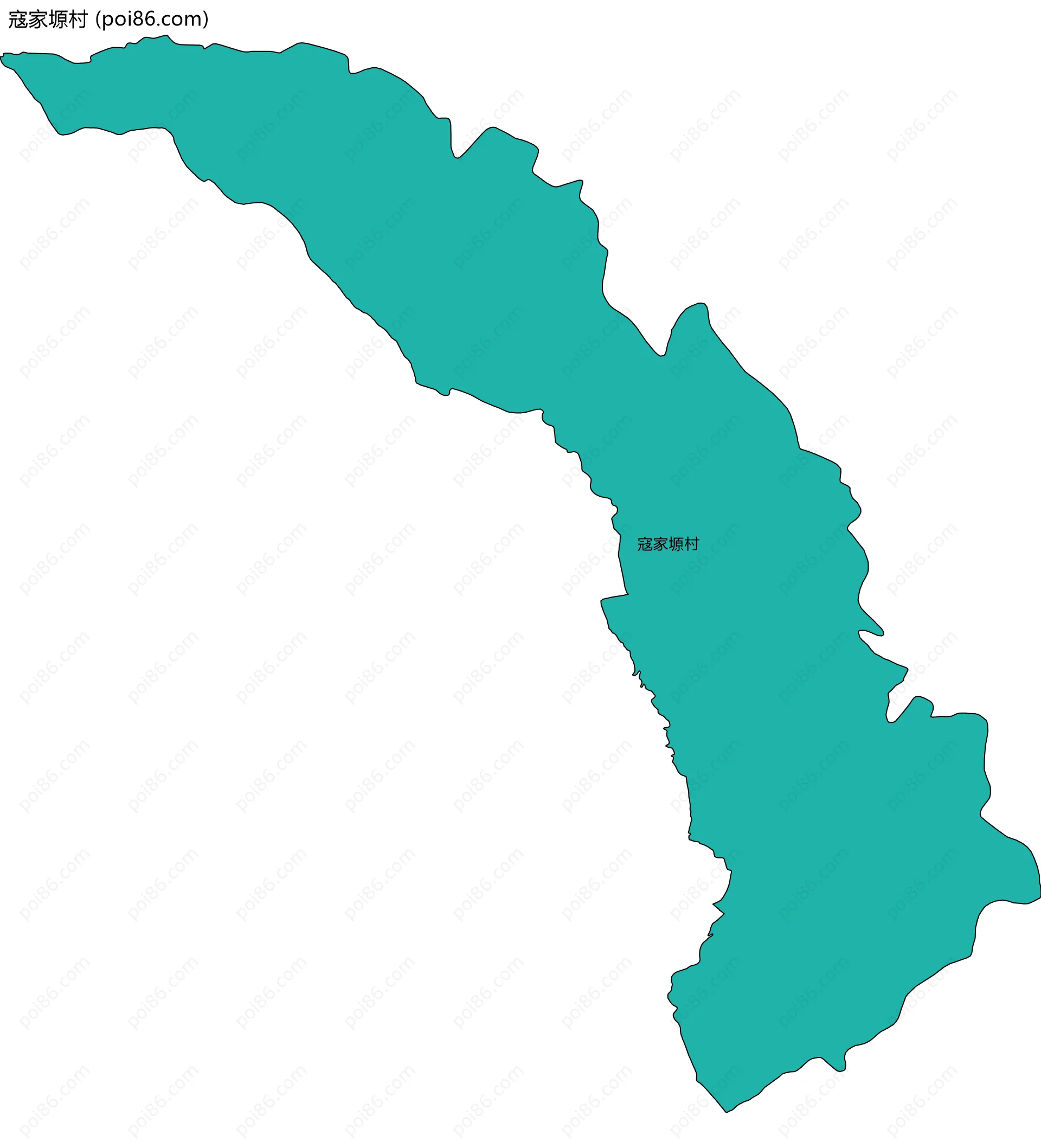 寇家塬村边界地图