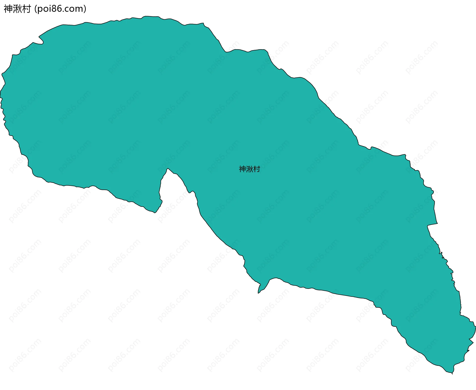 神湫村边界地图