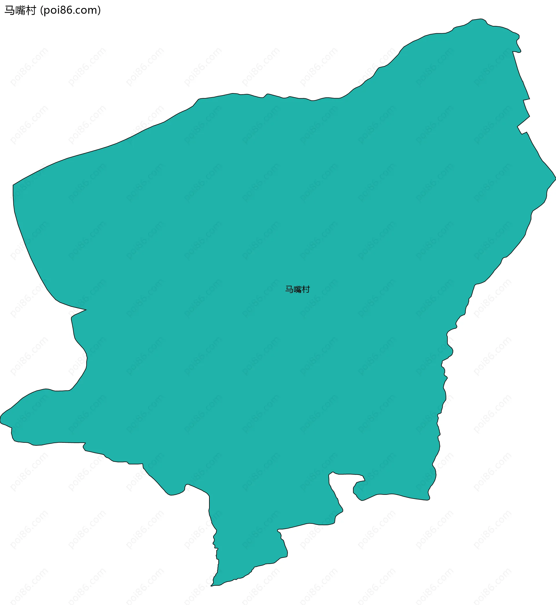 马嘴村边界地图