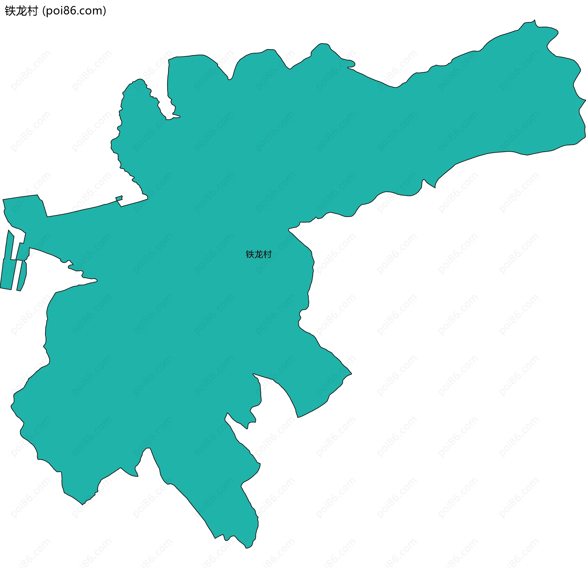 铁龙村边界地图