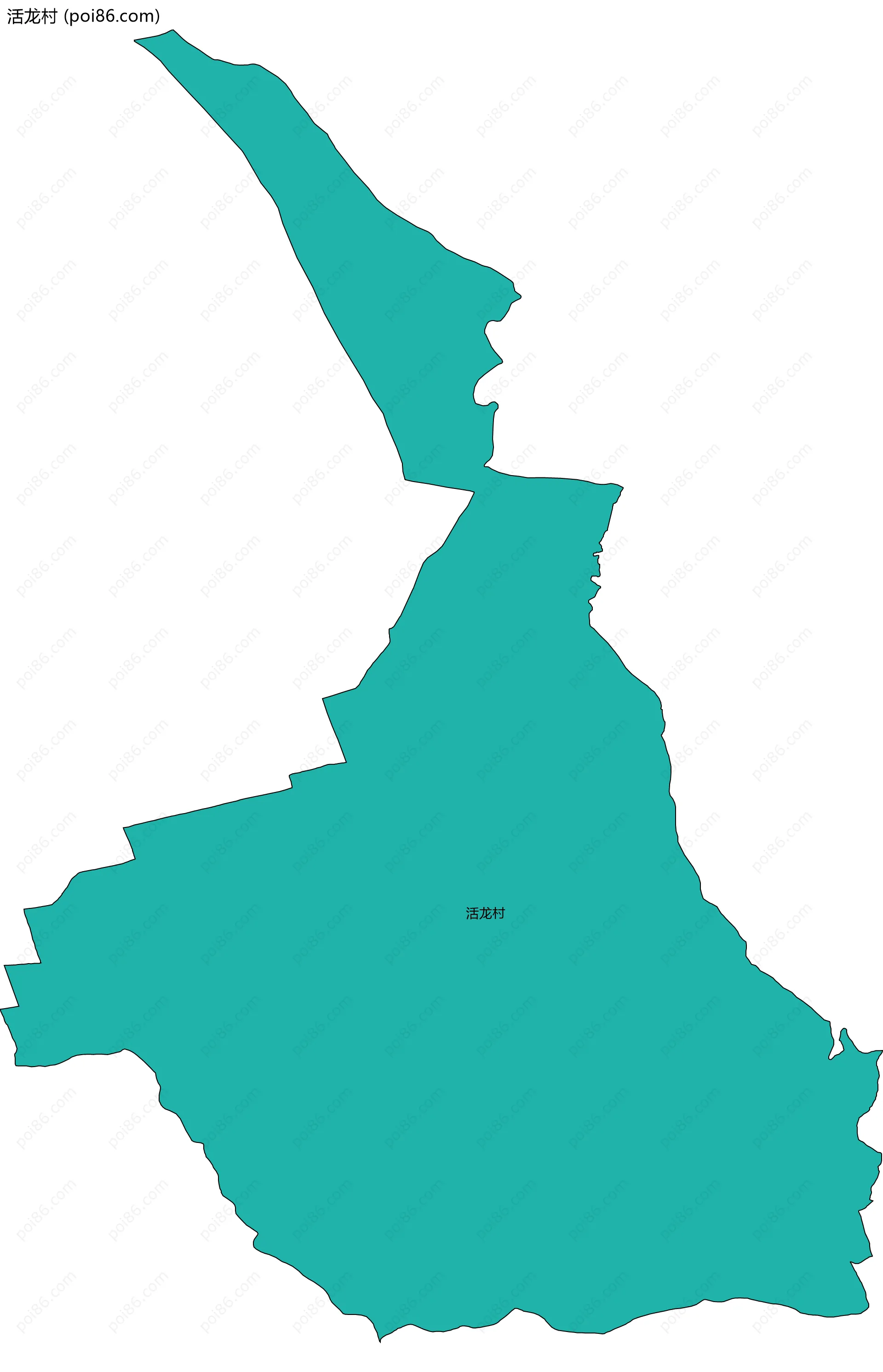 活龙村边界地图