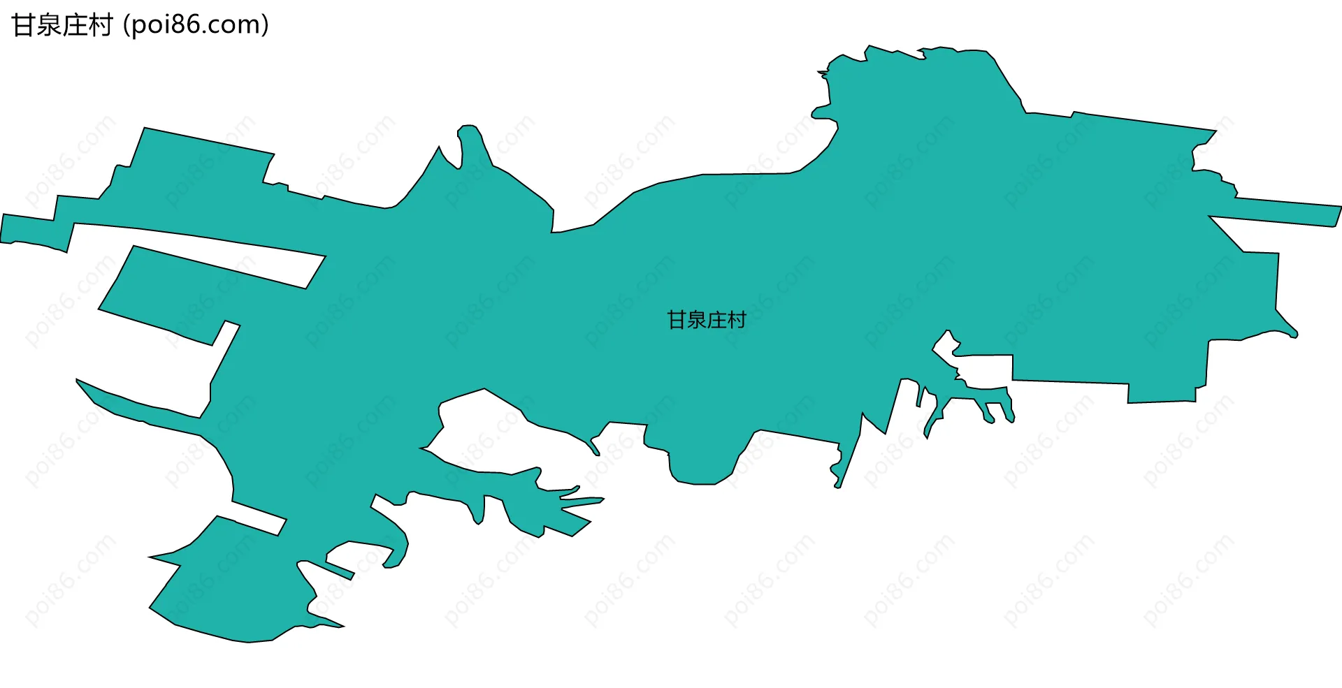 甘泉庄村边界地图