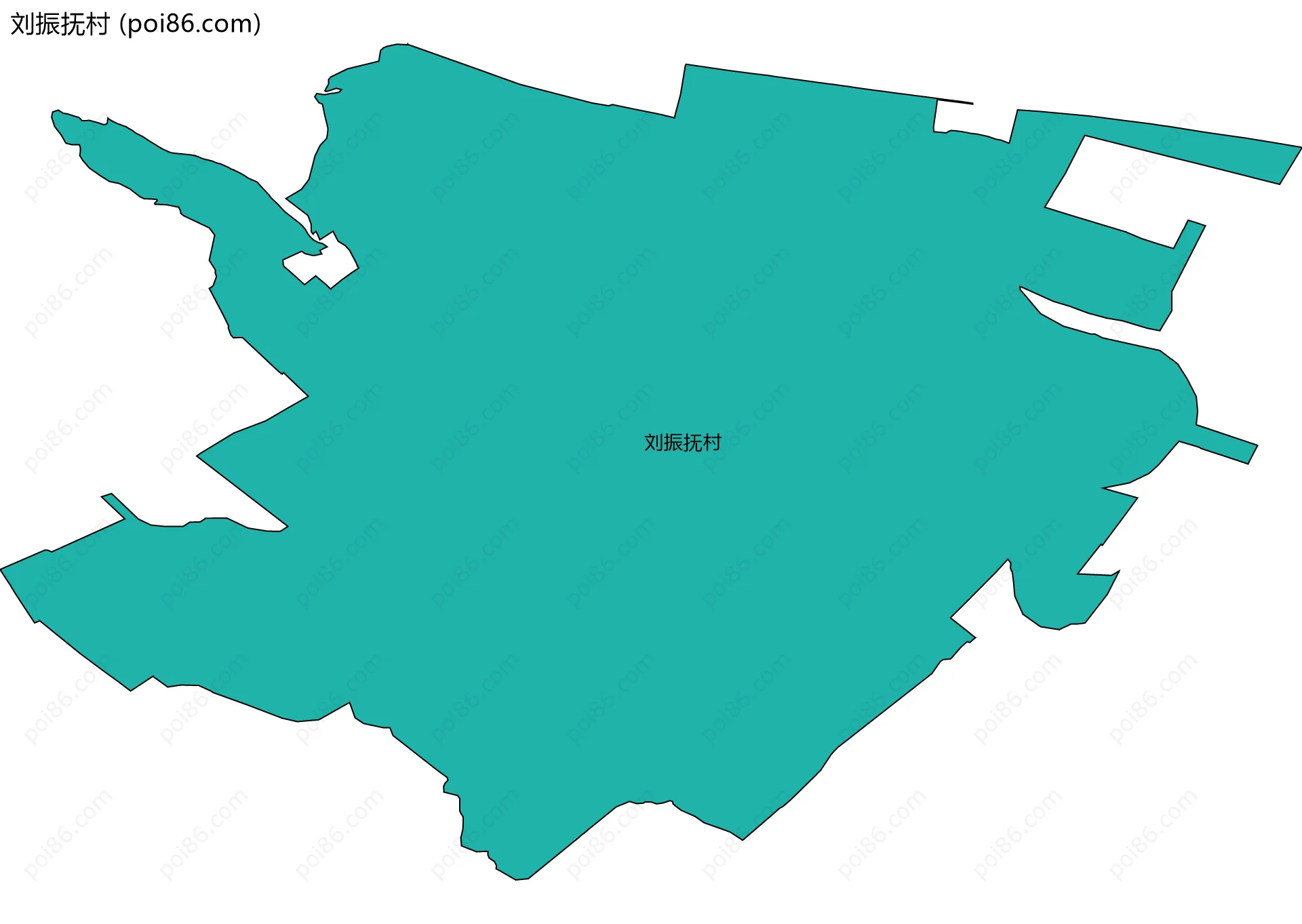 刘振抚村边界地图