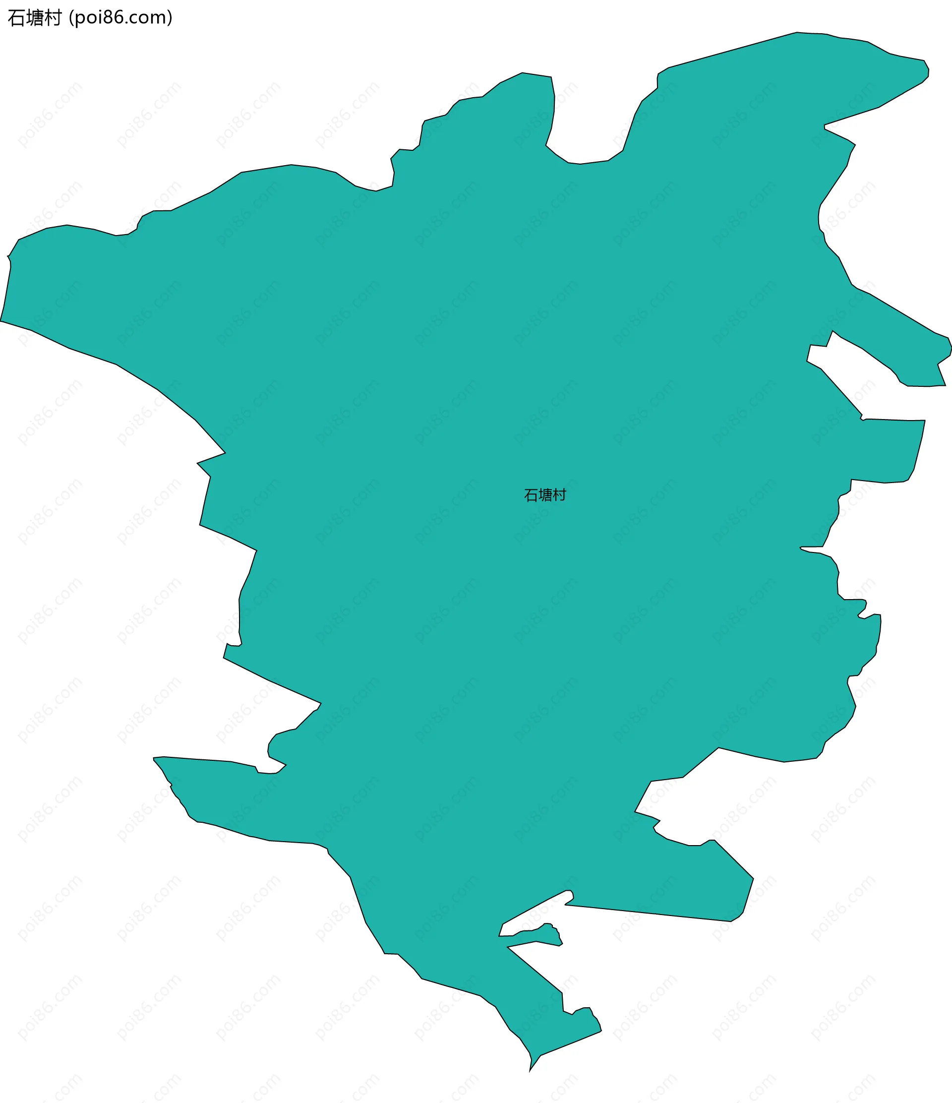 石塘村边界地图