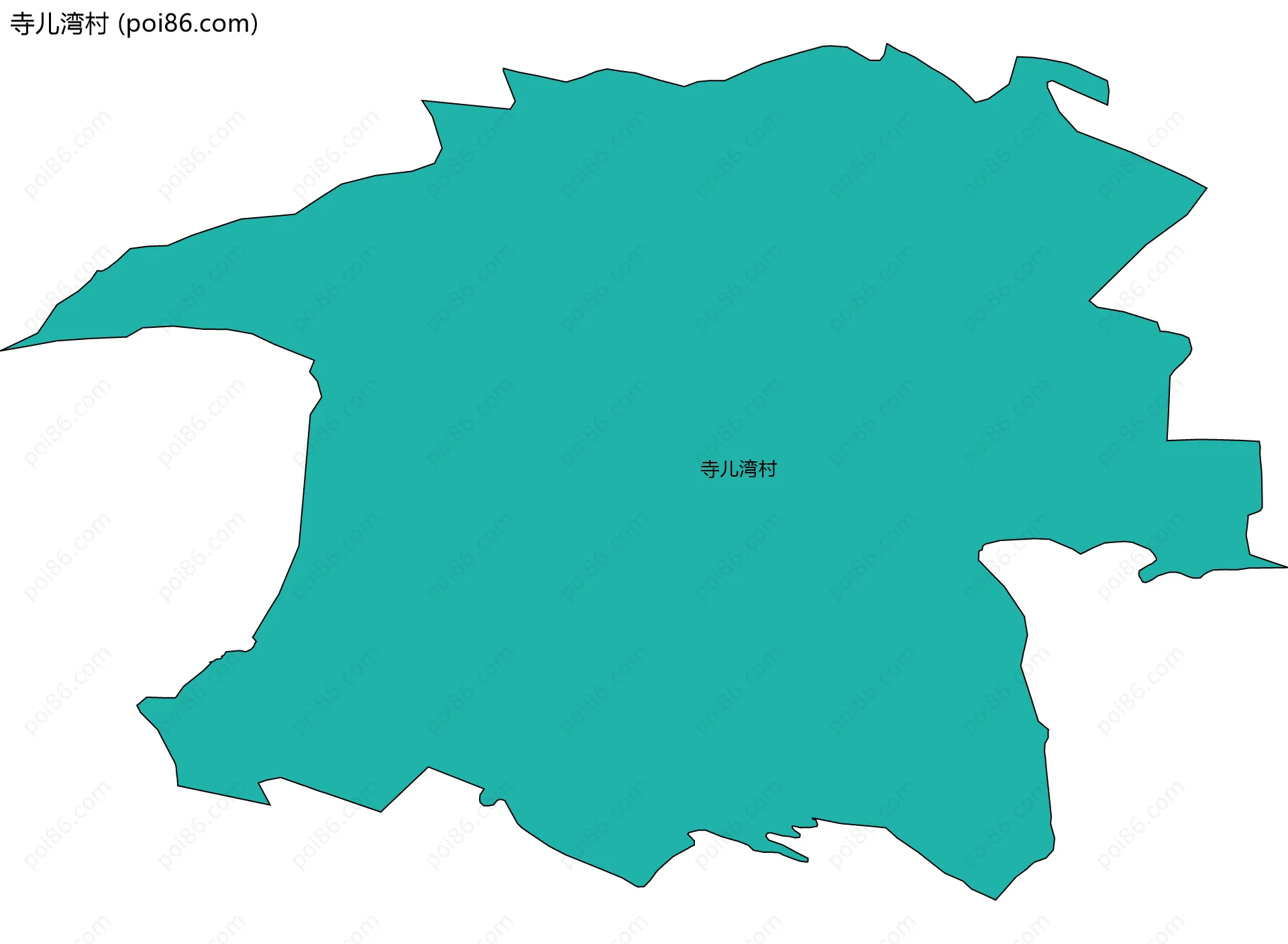 寺儿湾村边界地图