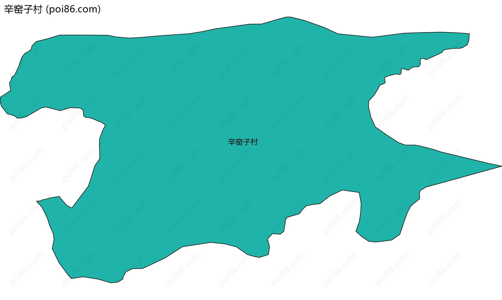 辛窑子村边界地图