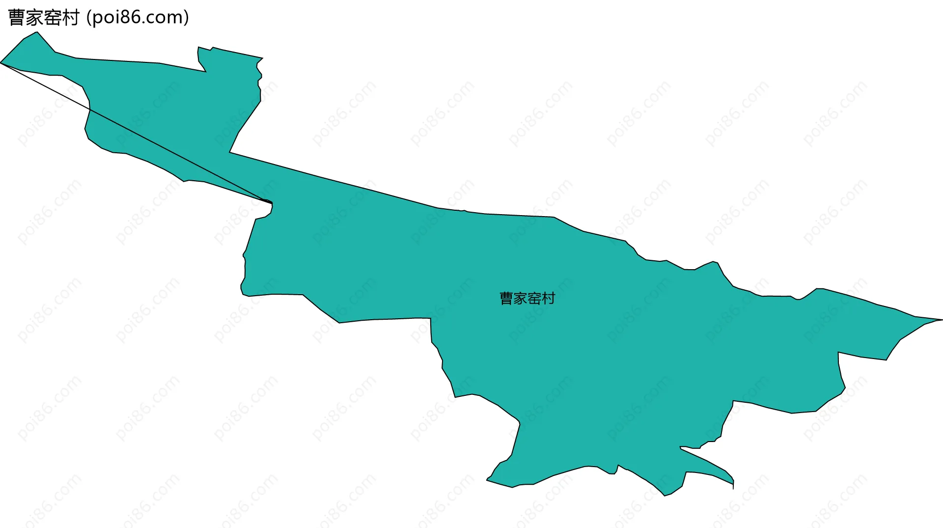 曹家窑村边界地图