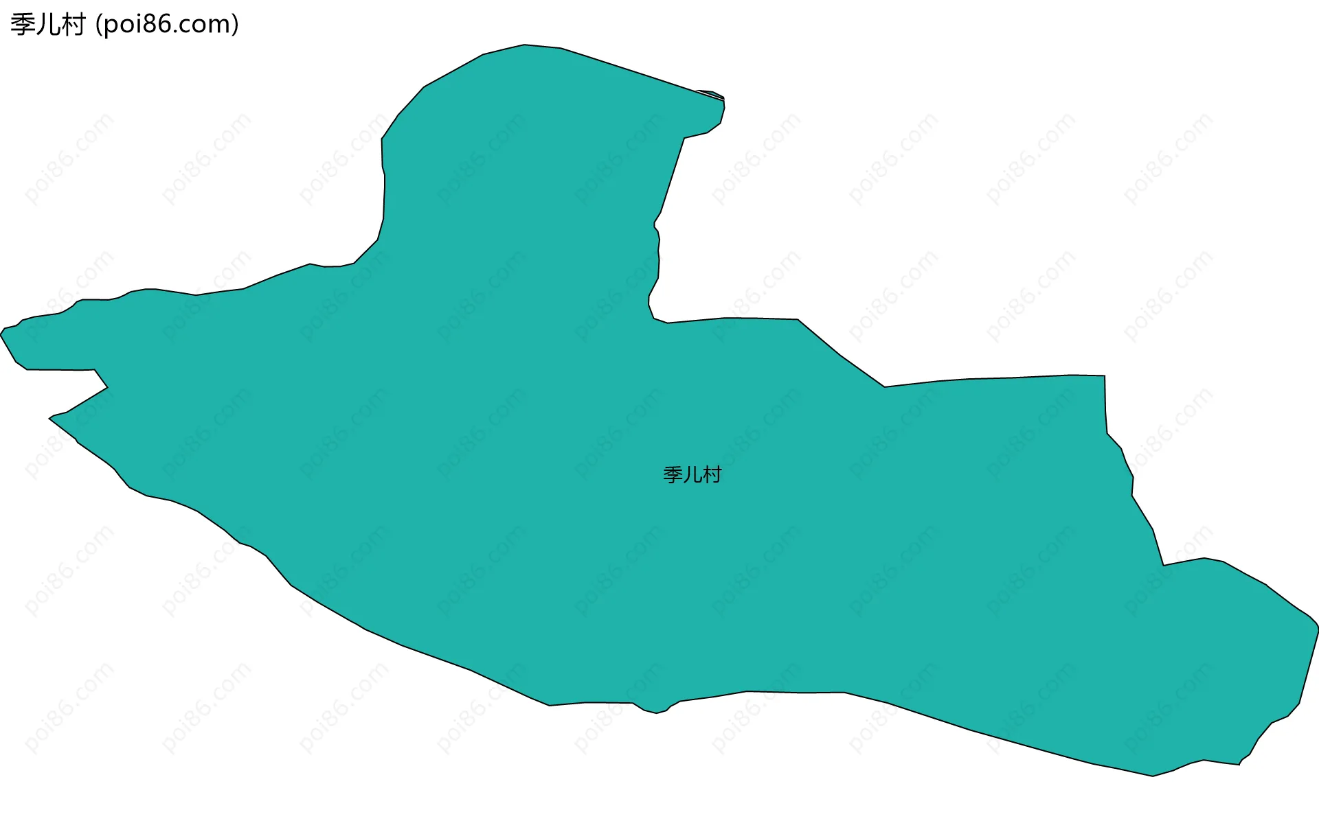 季儿村边界地图