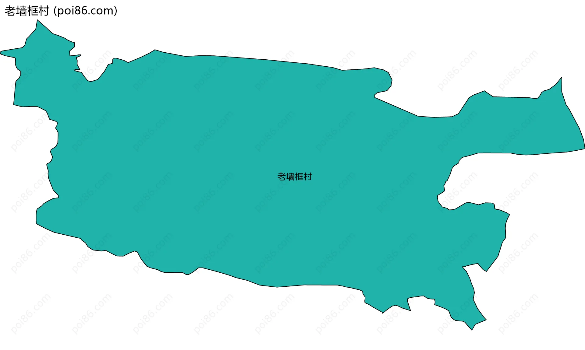 老墙框村边界地图