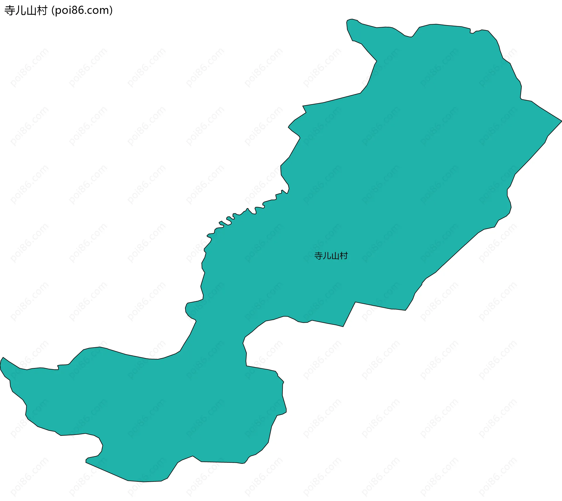 寺儿山村边界地图