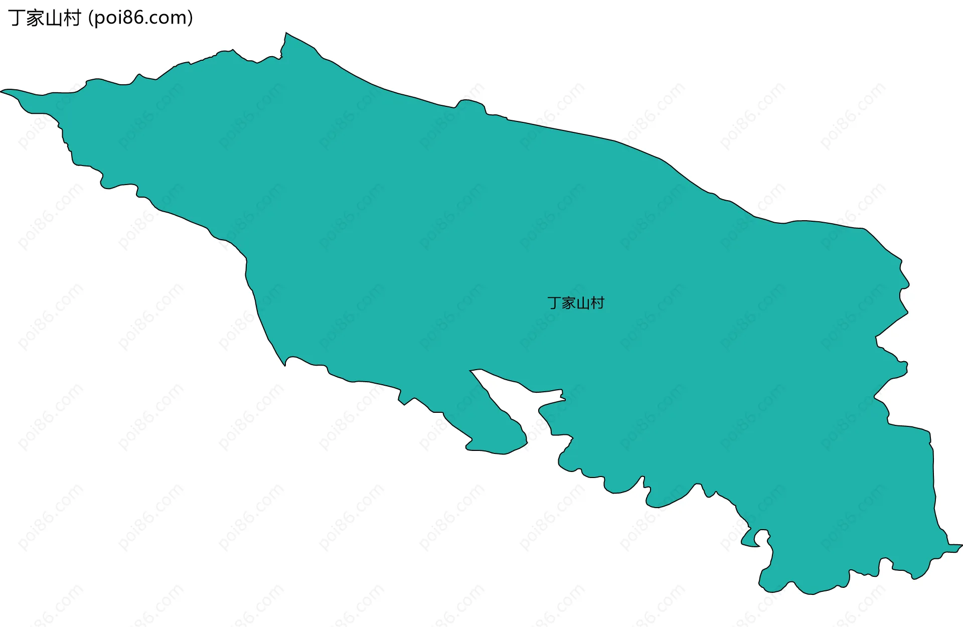 丁家山村边界地图