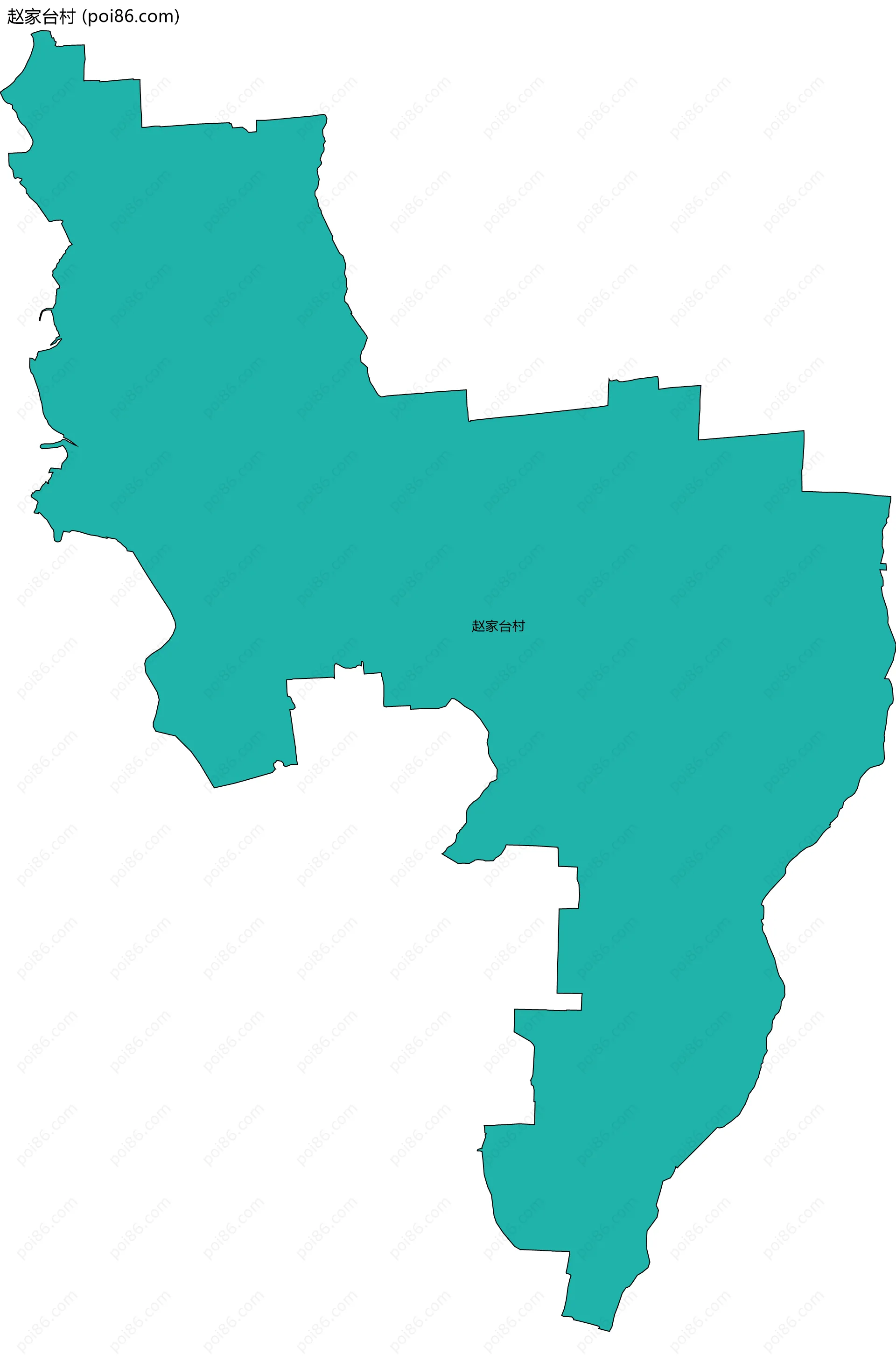 赵家台村边界地图