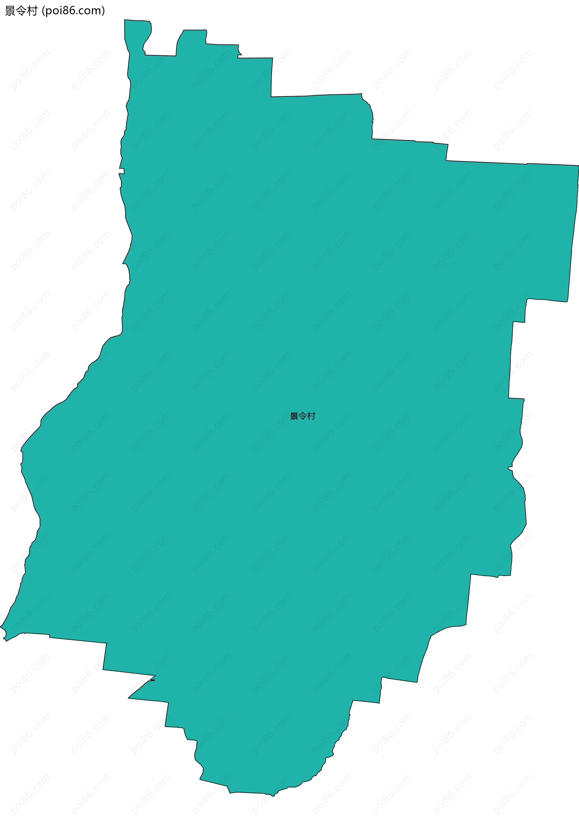 景令村边界地图