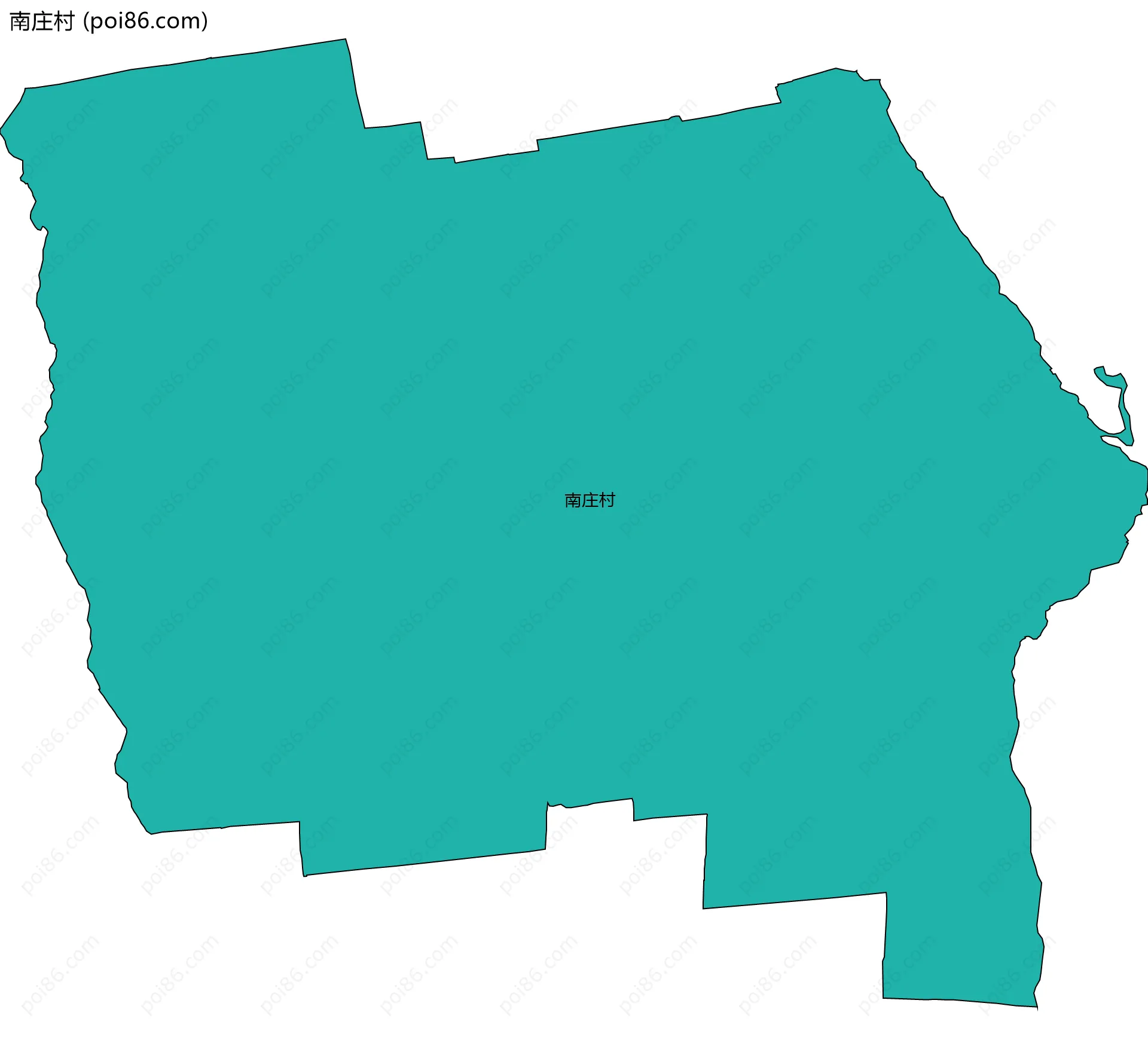 南庄村边界地图