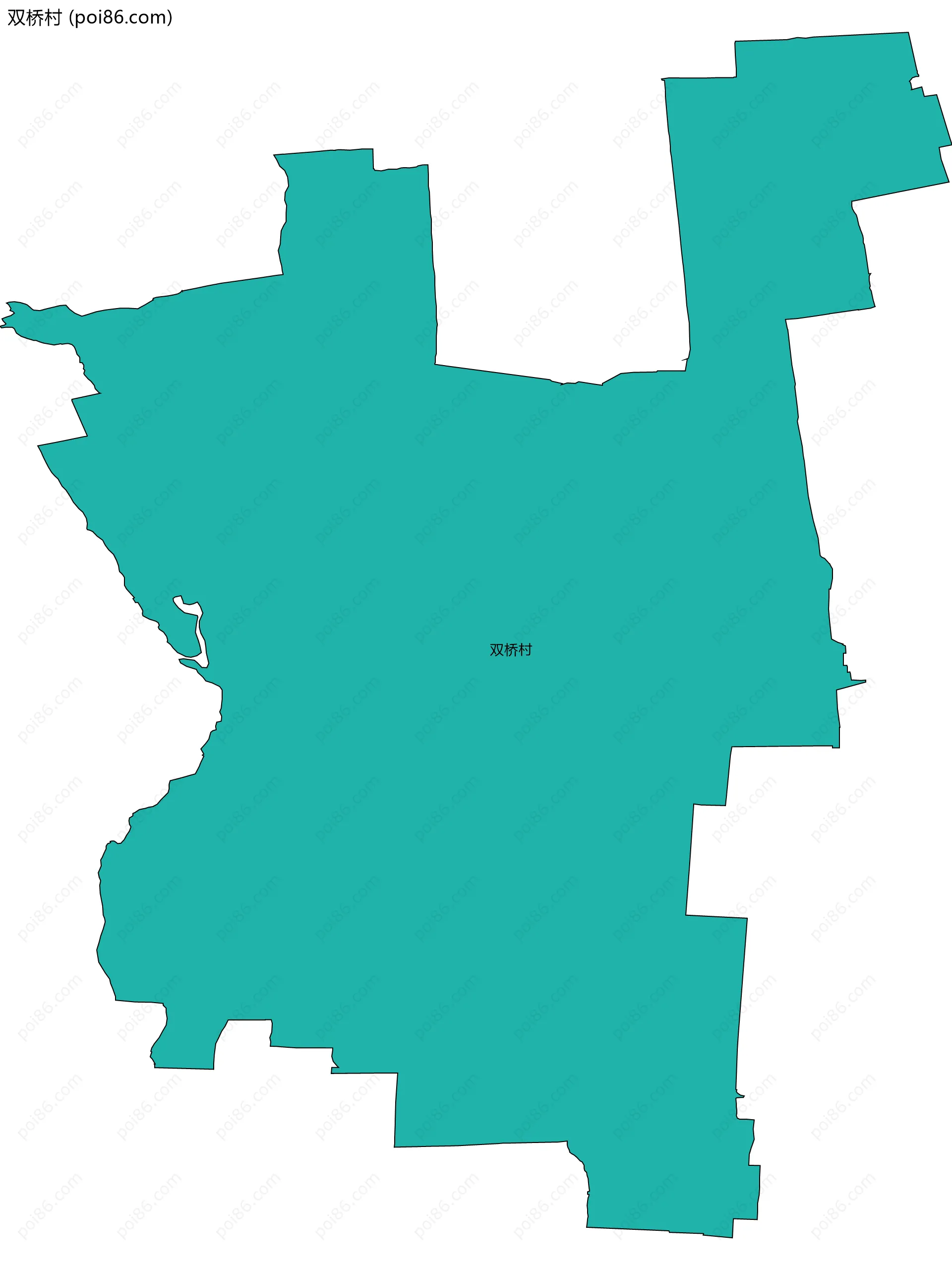 双桥村边界地图