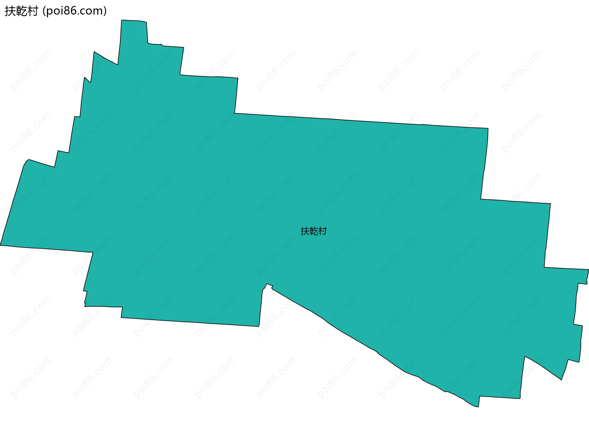 扶乾村边界地图