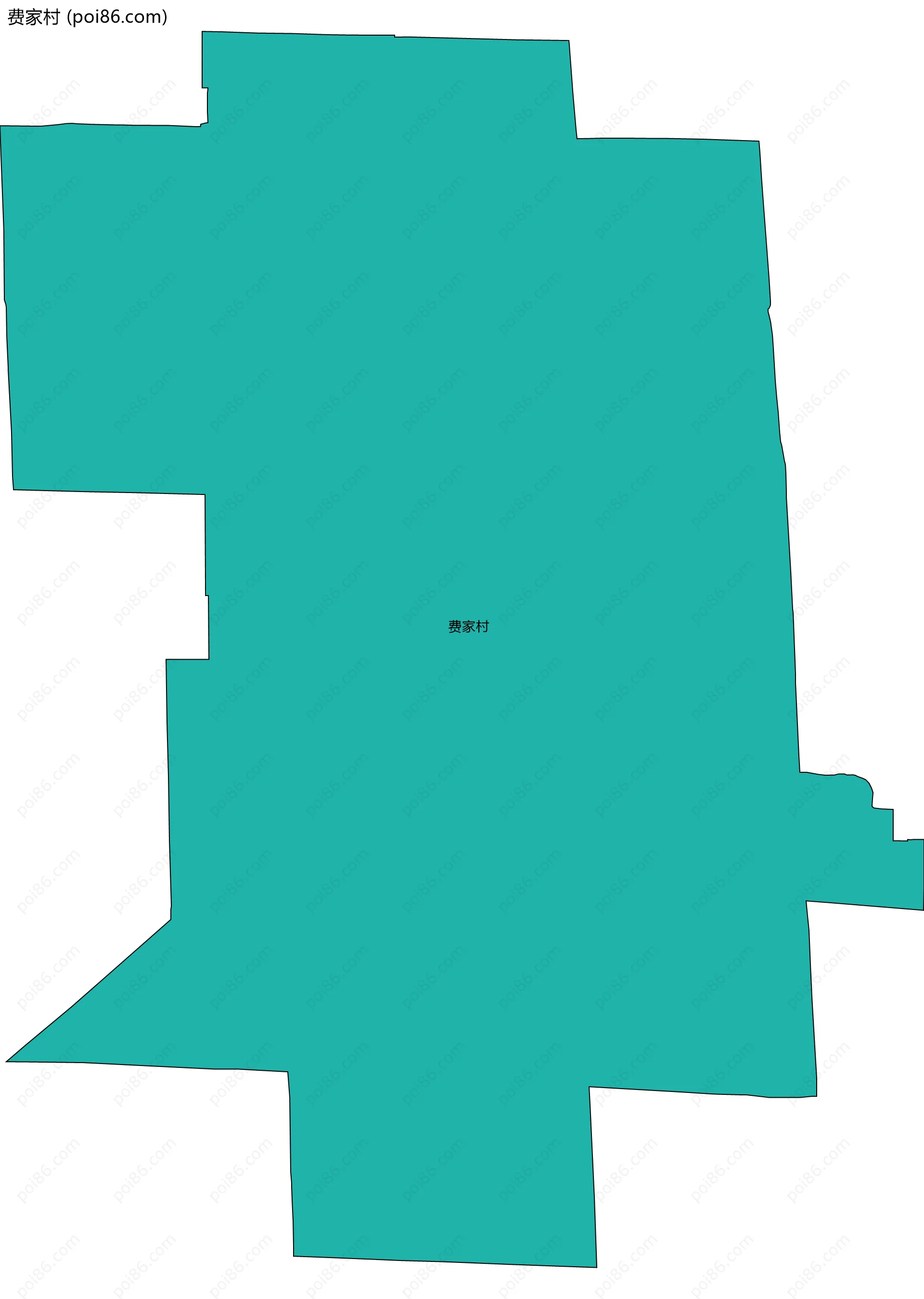 费家村边界地图