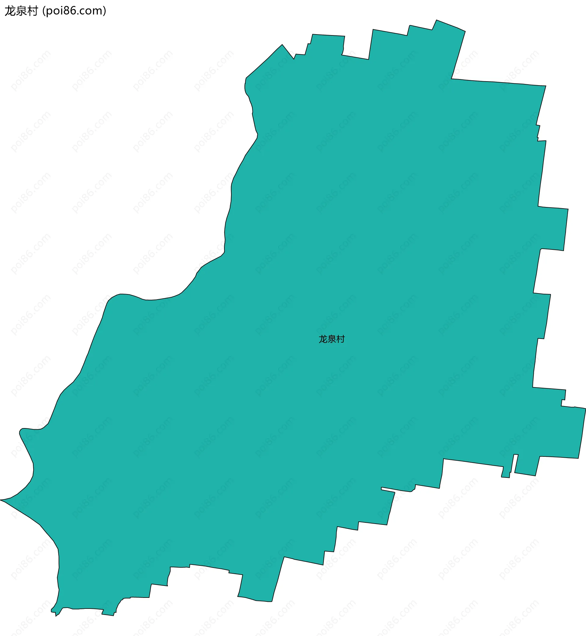 龙泉村边界地图