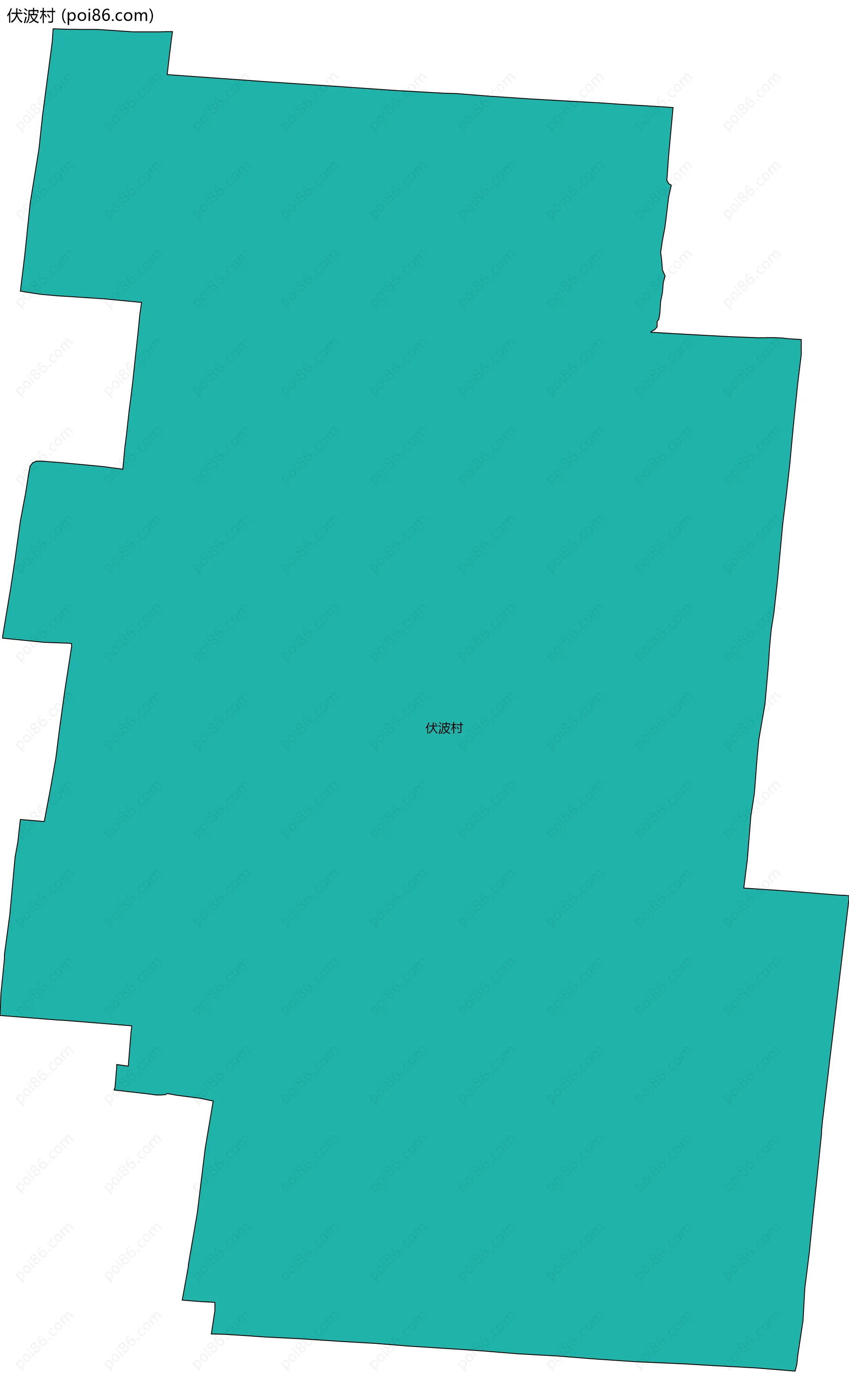 伏波村边界地图