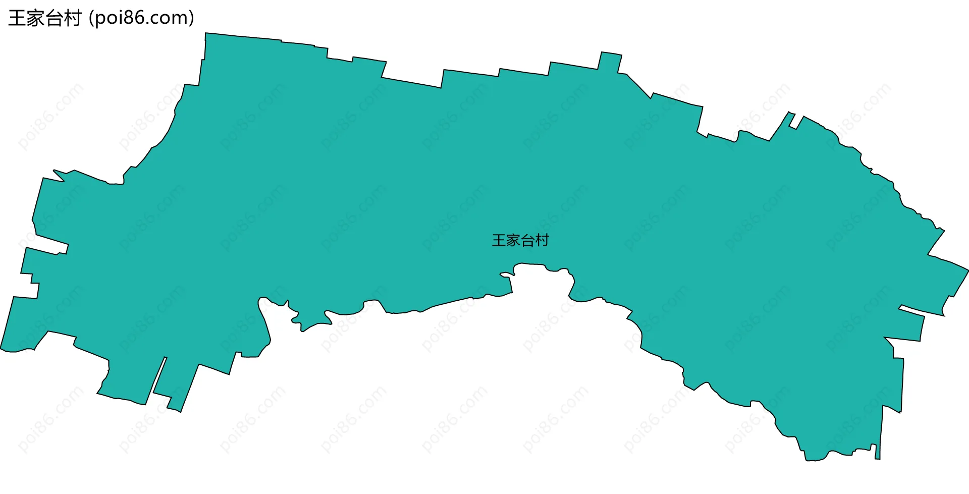 王家台村边界地图