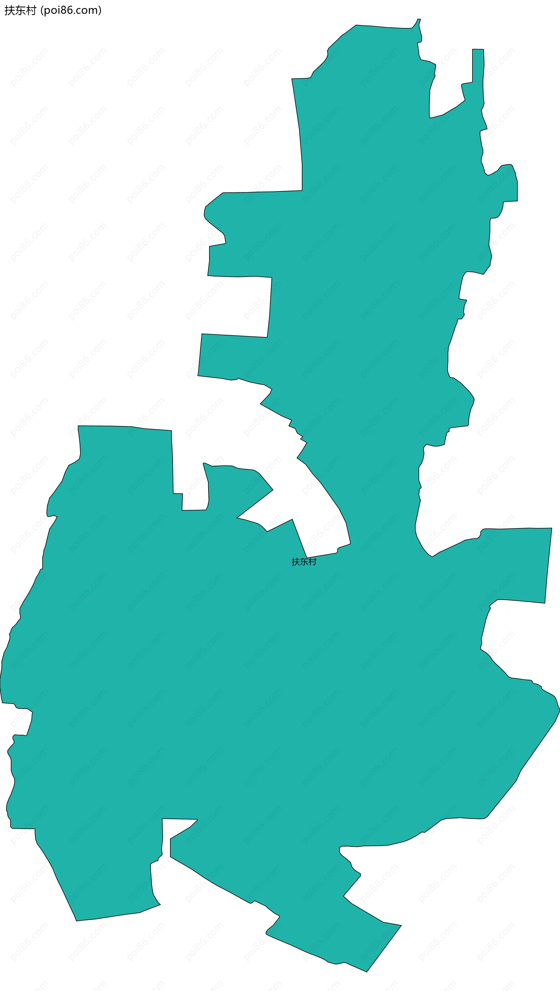 扶东村边界地图