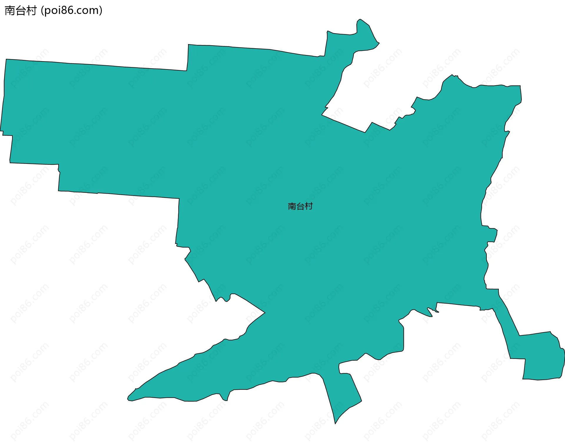 南台村边界地图