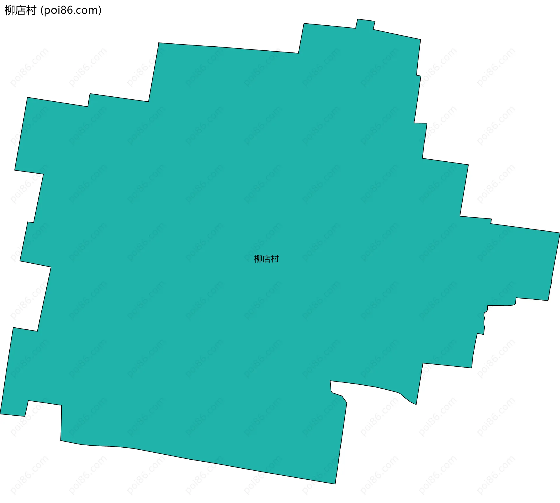 柳店村边界地图
